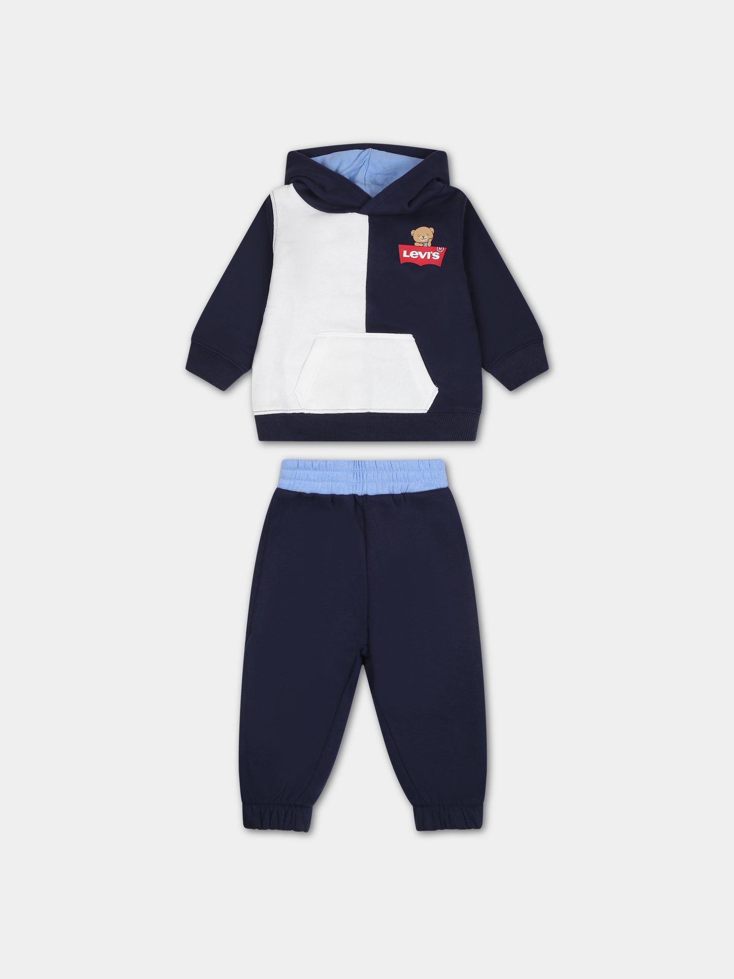 Completo blu per neonato con logo,Levi's Kids,23WMLK6EJ094 C8D