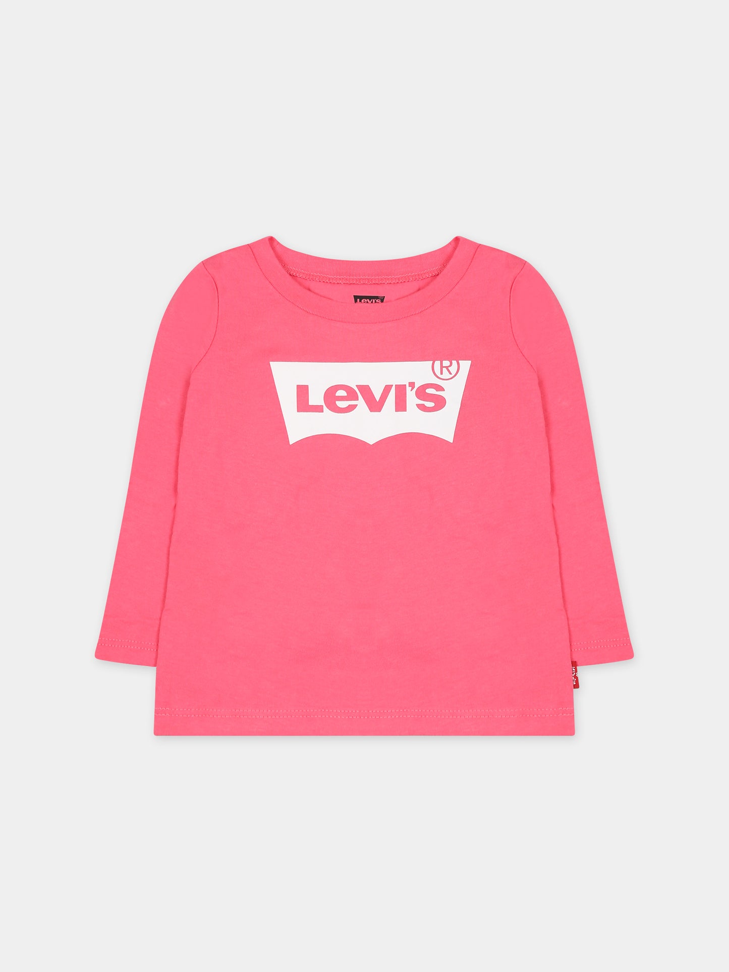 T-shirt rosa per neonata con logo,Levi's Kids,23WMLK1EA215 A3R