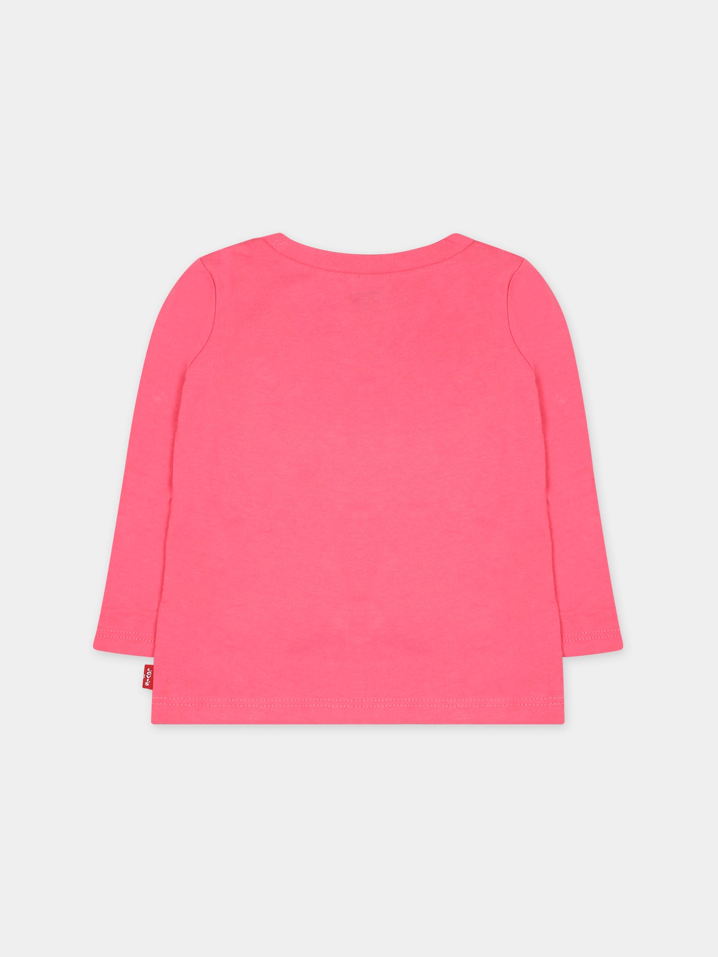 T-shirt rosa per neonata con logo,Levi's Kids,23WMLK1EA215 A3R