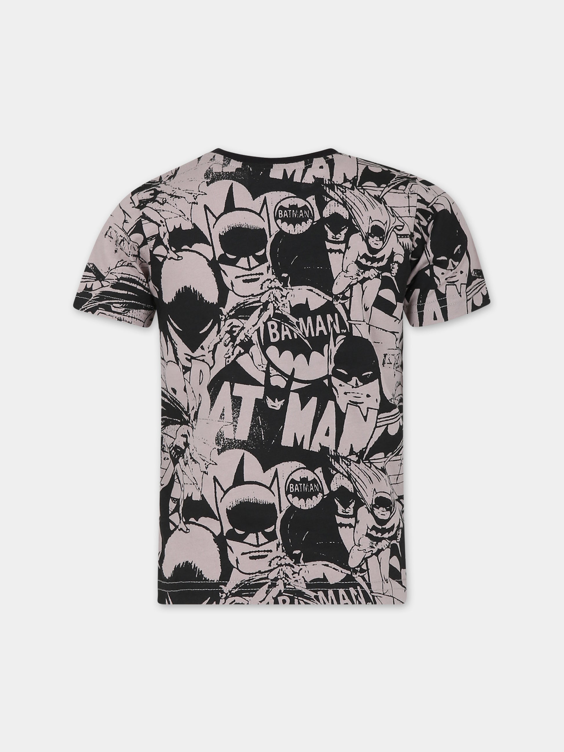 T-shirt multicolor per bambino con logo,Dkny,D55008 09B