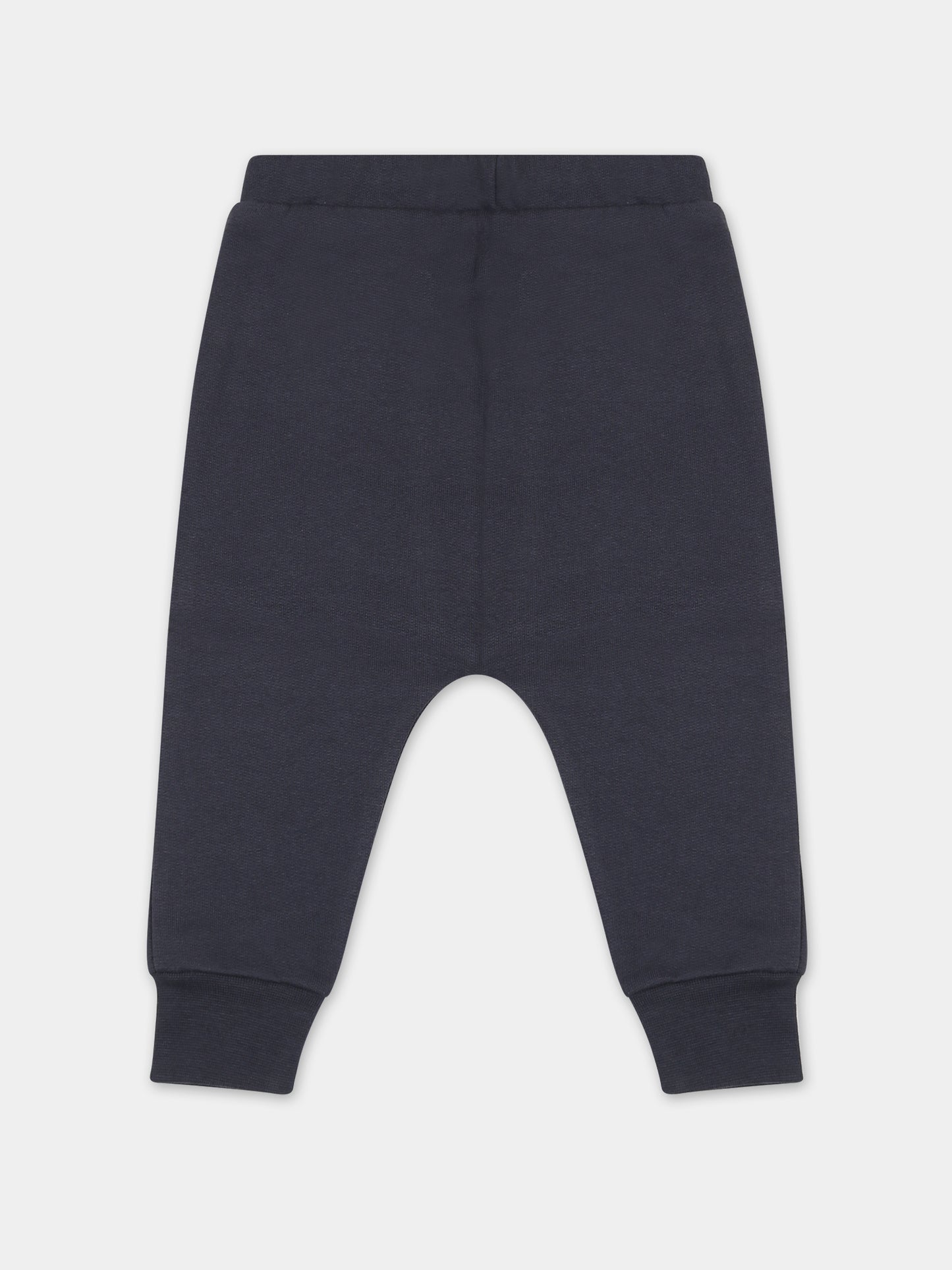 Pantaloni blu per neonato con scritta,Coco Au Lait,15COCOAW231024C