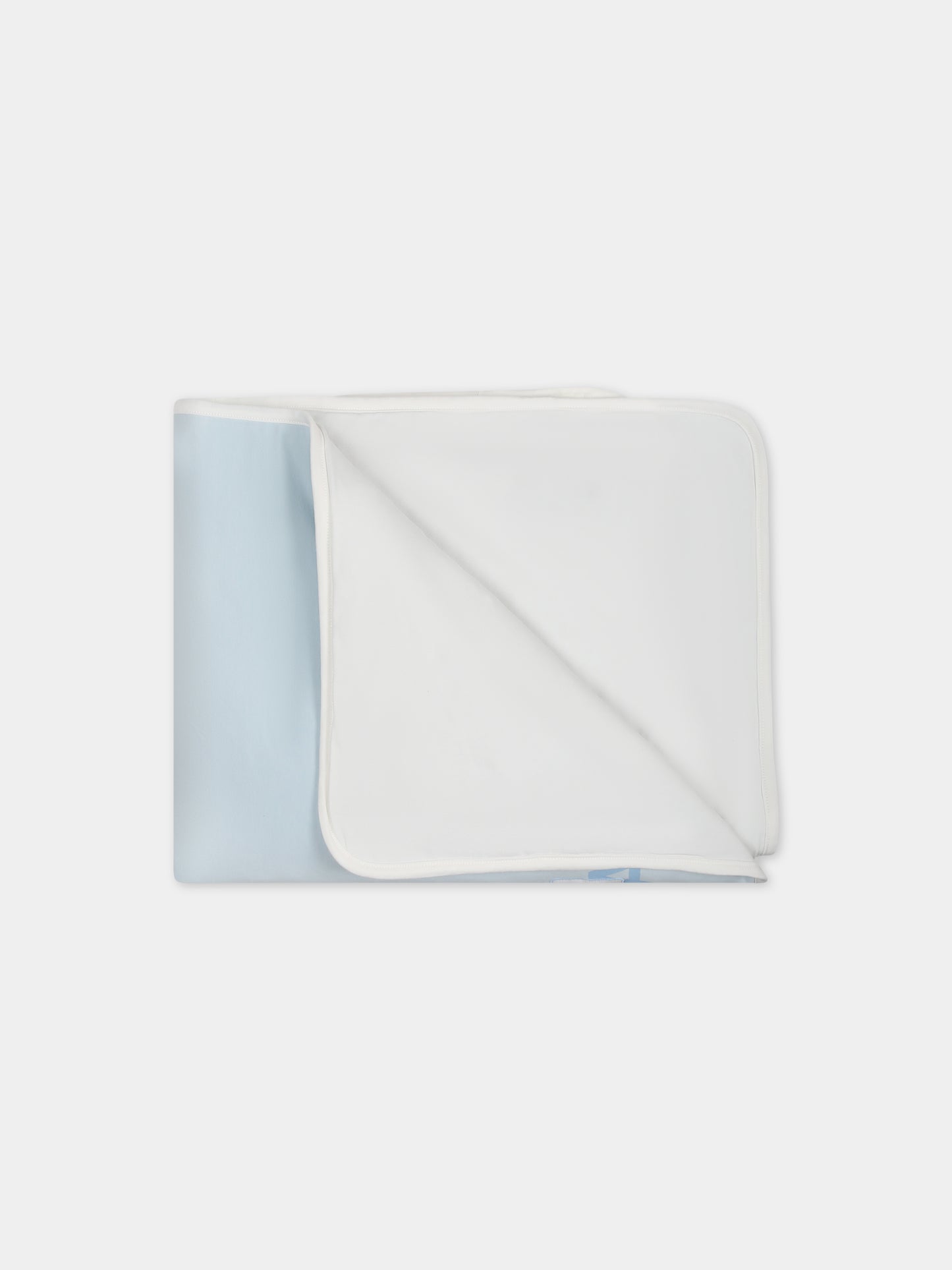 Coperta celeste con logo per neonata,Fendi Kids,BUJ255 ST8 F19J4