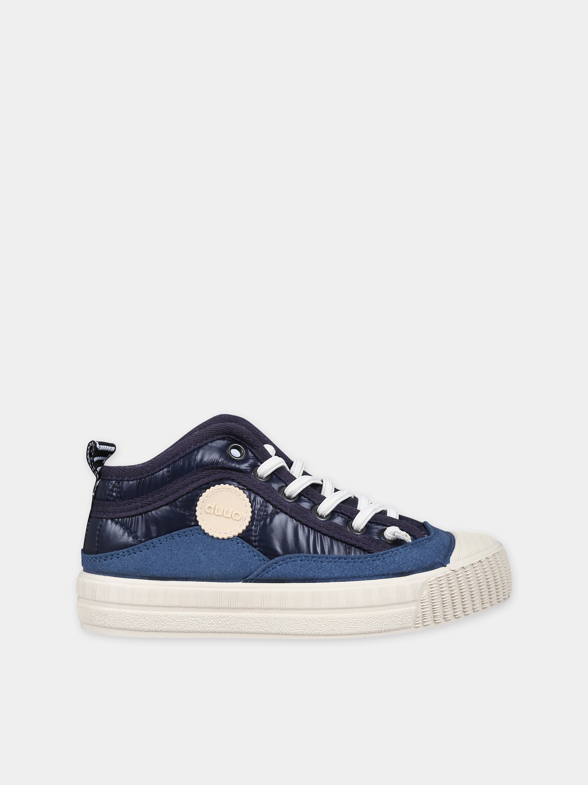 Sneakers Col Kid Cover 70 blu per bambini con logo,Duuo,D308070