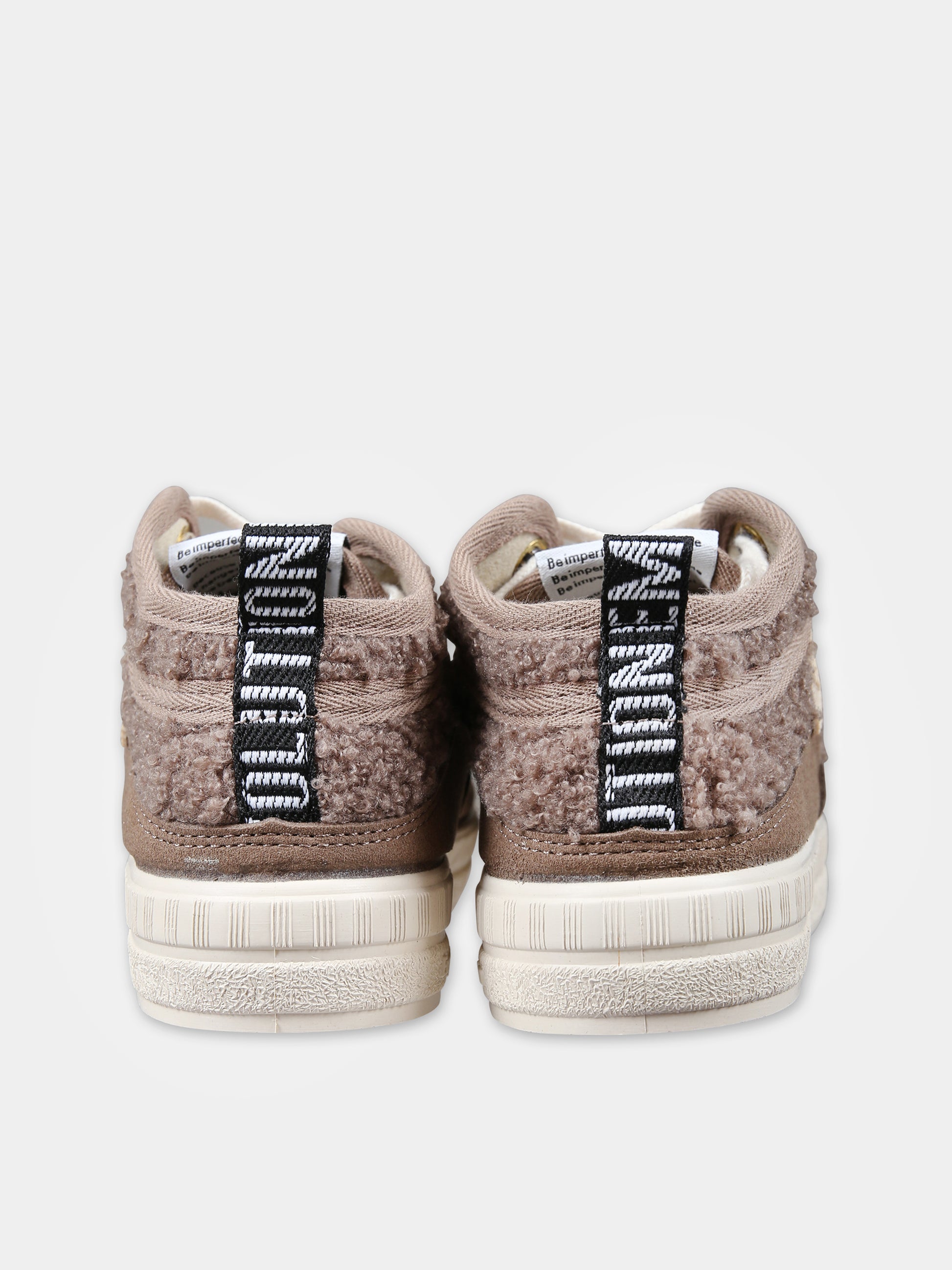 Sneakers marroni per bambino con logo,Duuo,D309505