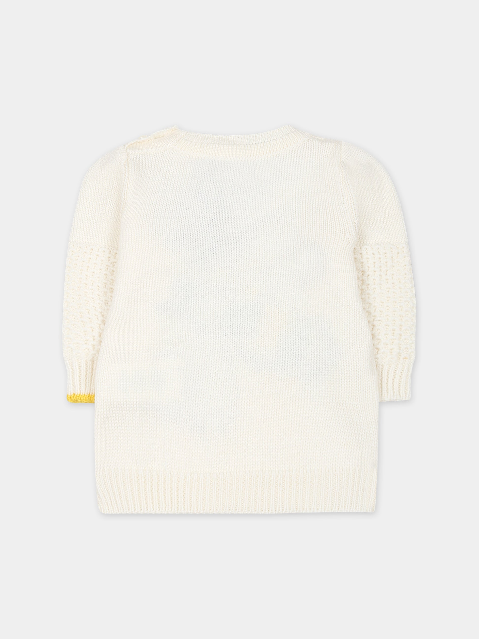 Maglione avorio per neonati con ape,Gensami,GIR06-B-APE