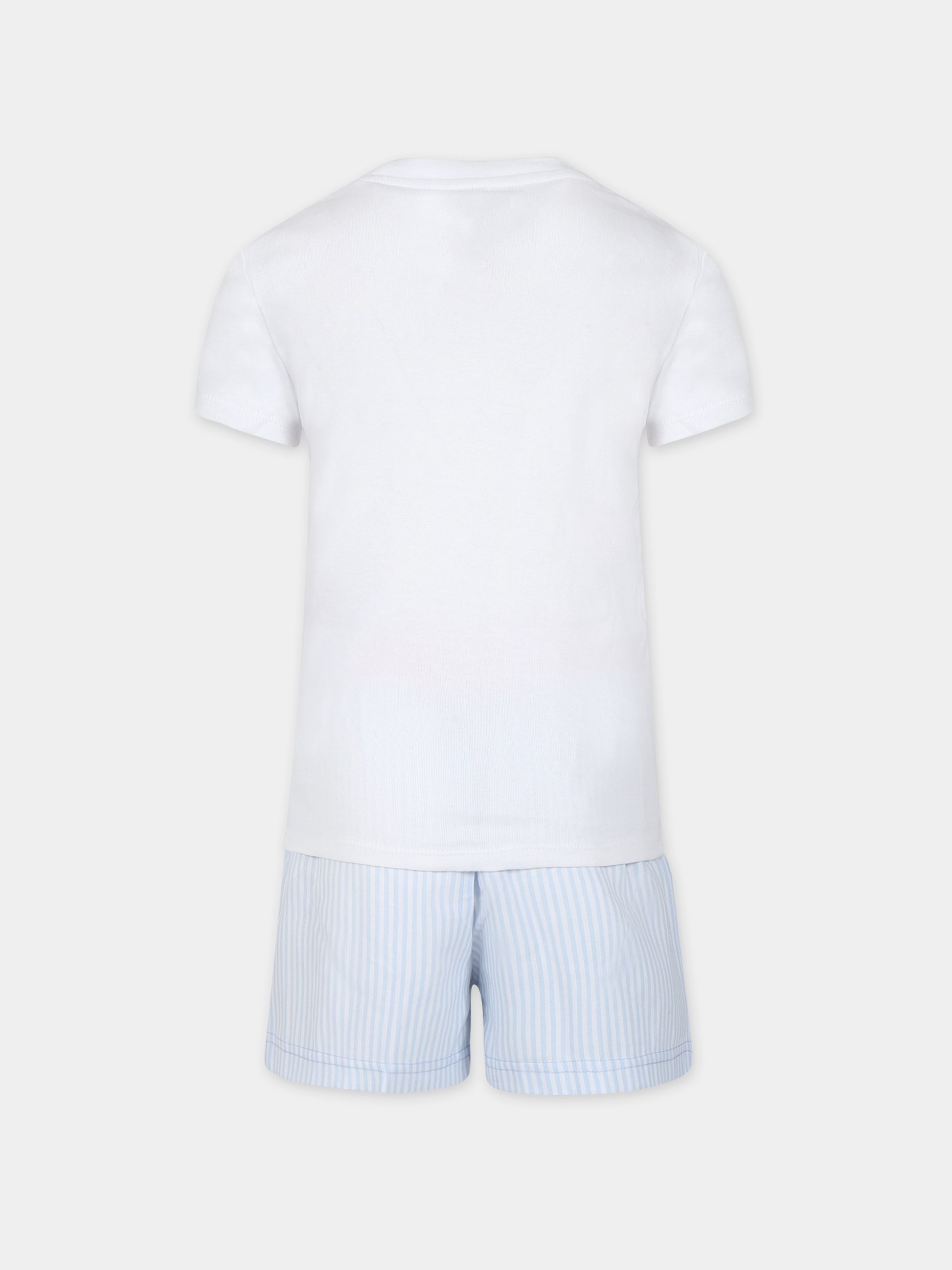 Pigiama con orso per bambina,Ralph Lauren Kids,23WMRL4P0100 ADR