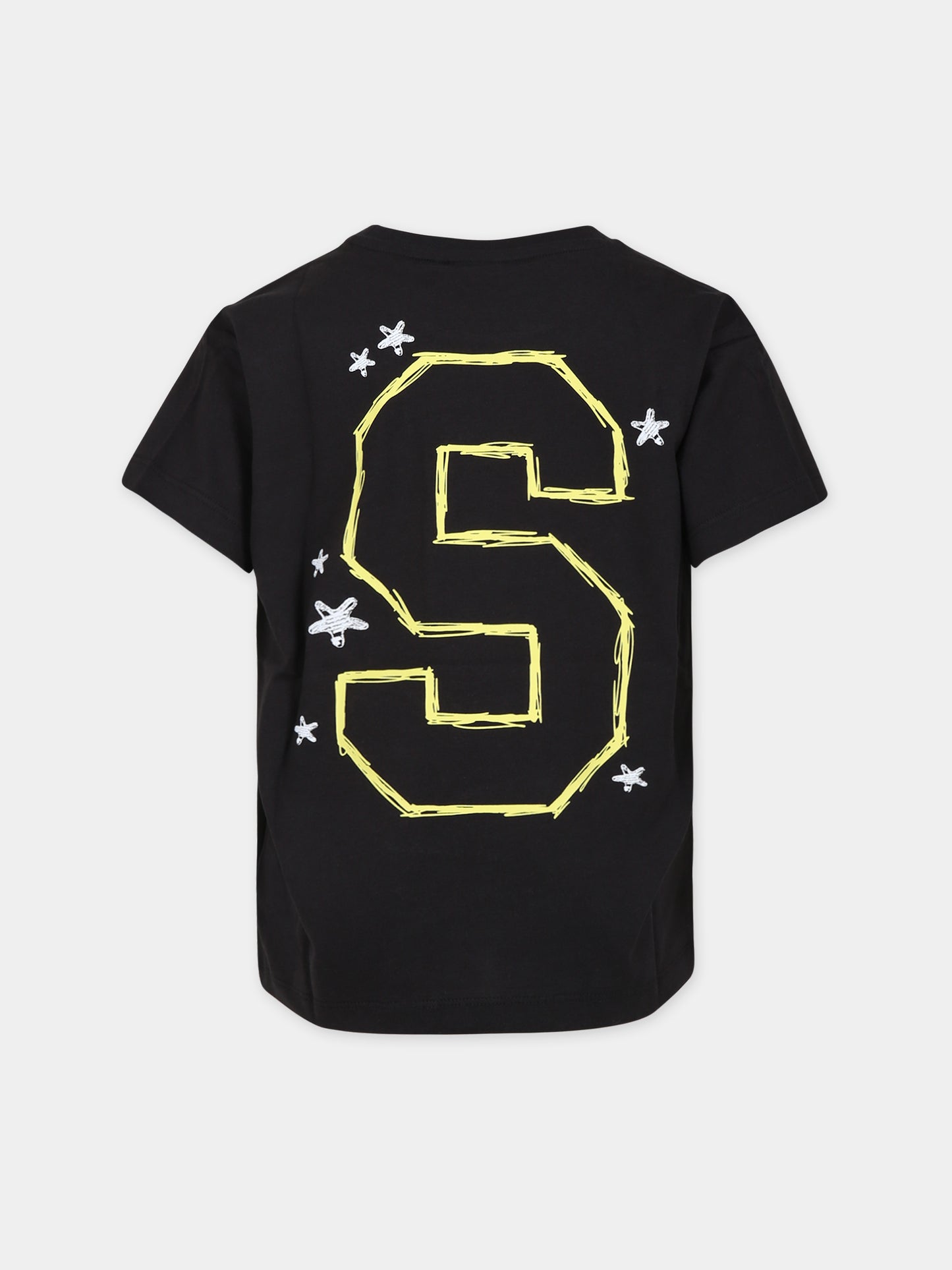 T-shirt nera per bambini con Spongebob,Puma,23WMPU622217 01