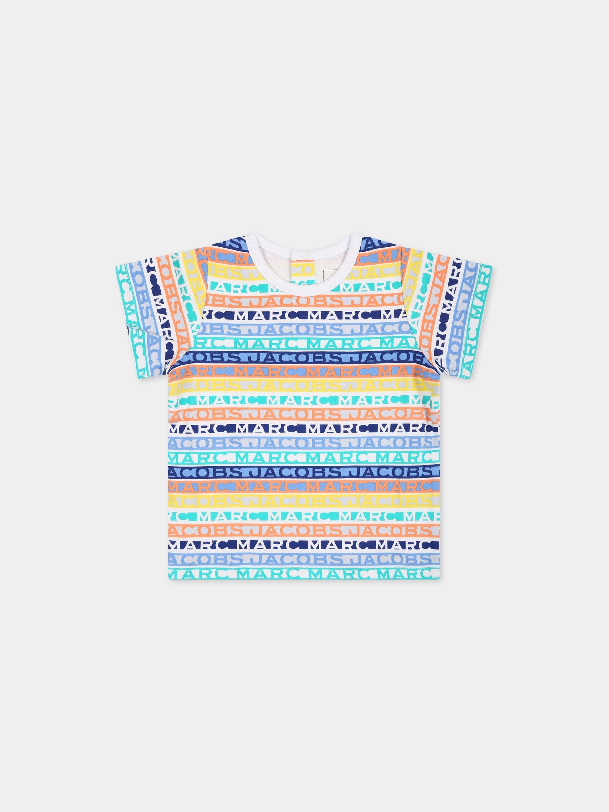 Completo celeste per neonato con logo,Little Marc Jacobs,W98160 791