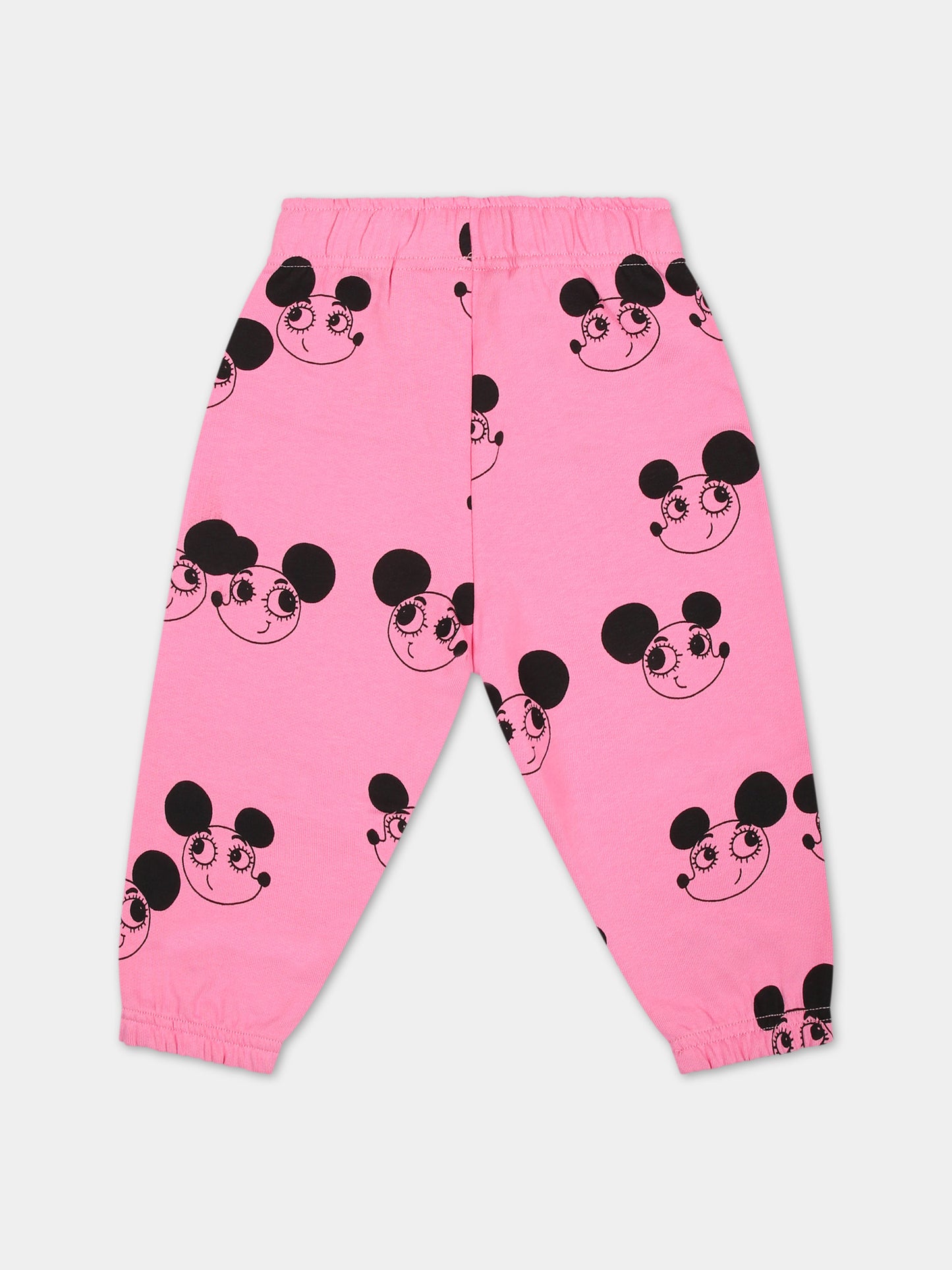 Pantaloni rosa per neonata con topolini,Mini Rodini,2413013528