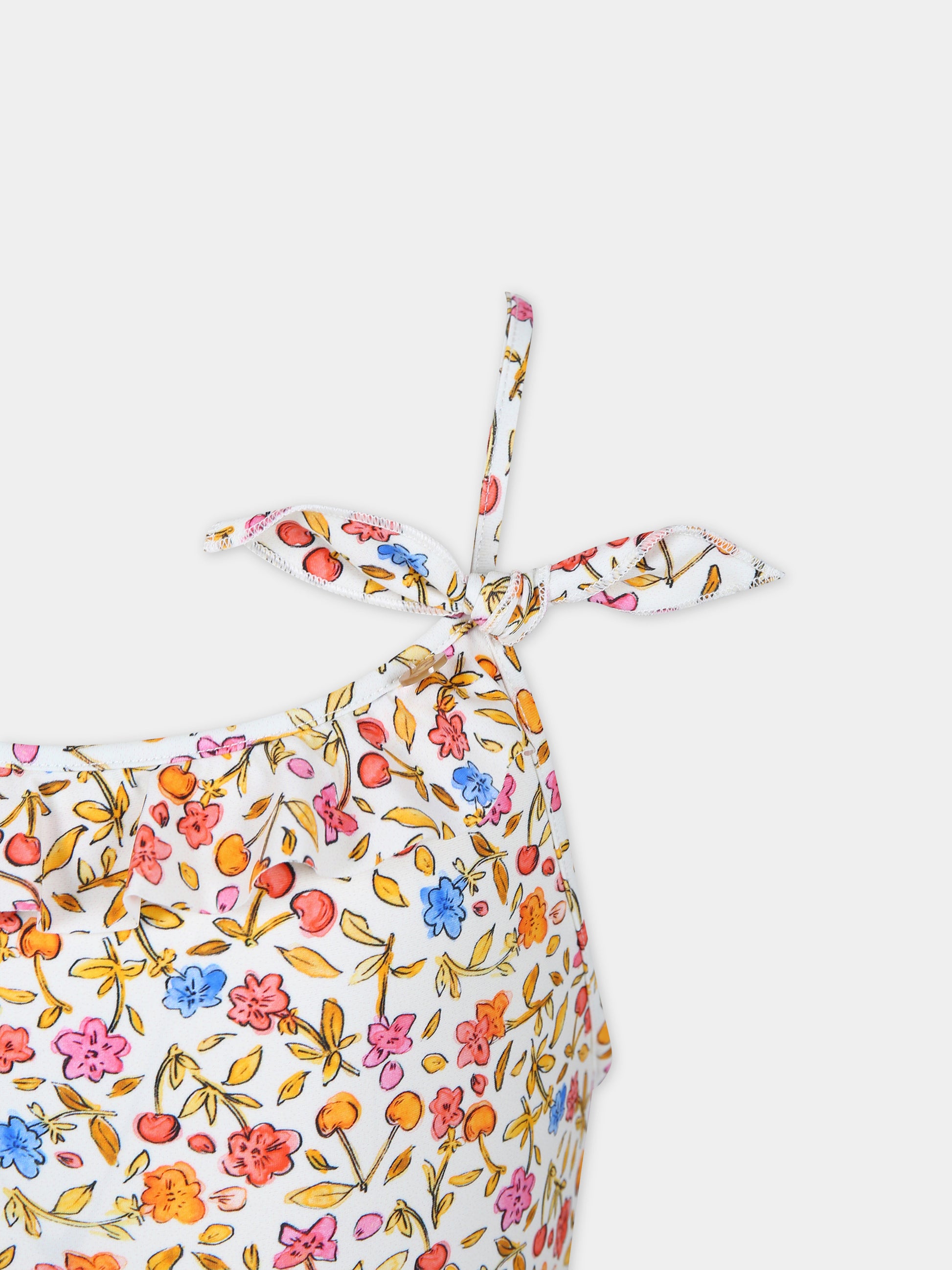 Costume intero multicolor per bambina,Bonpoint,C04GSSK00001 535C