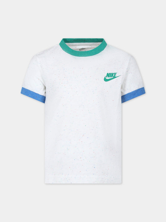 T-shirt bianca per bambino con swoosh,Nike,86L709 001