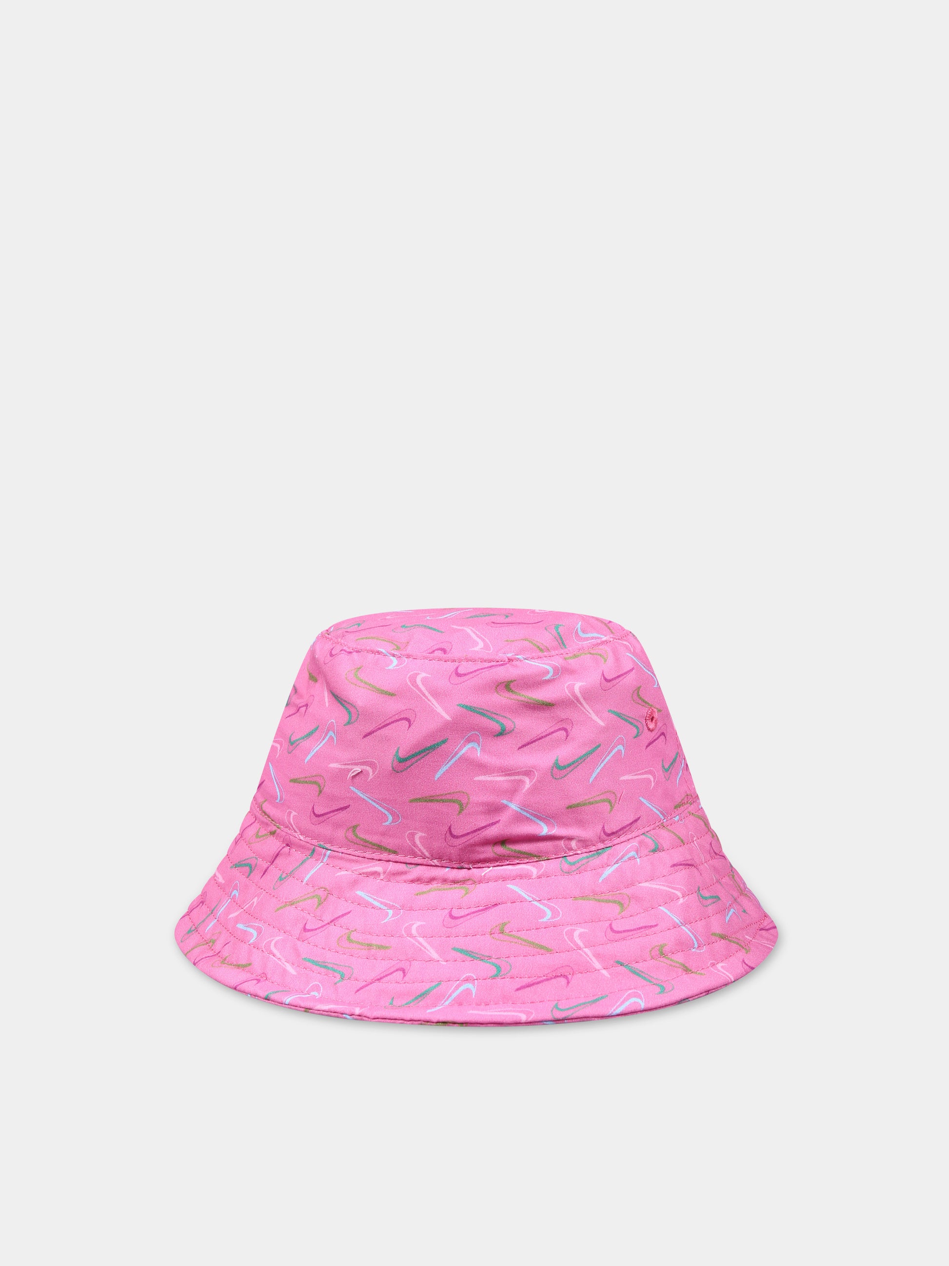 Cloche fucsia per bambina con iconico swoosh,Nike,6A2942 AAH