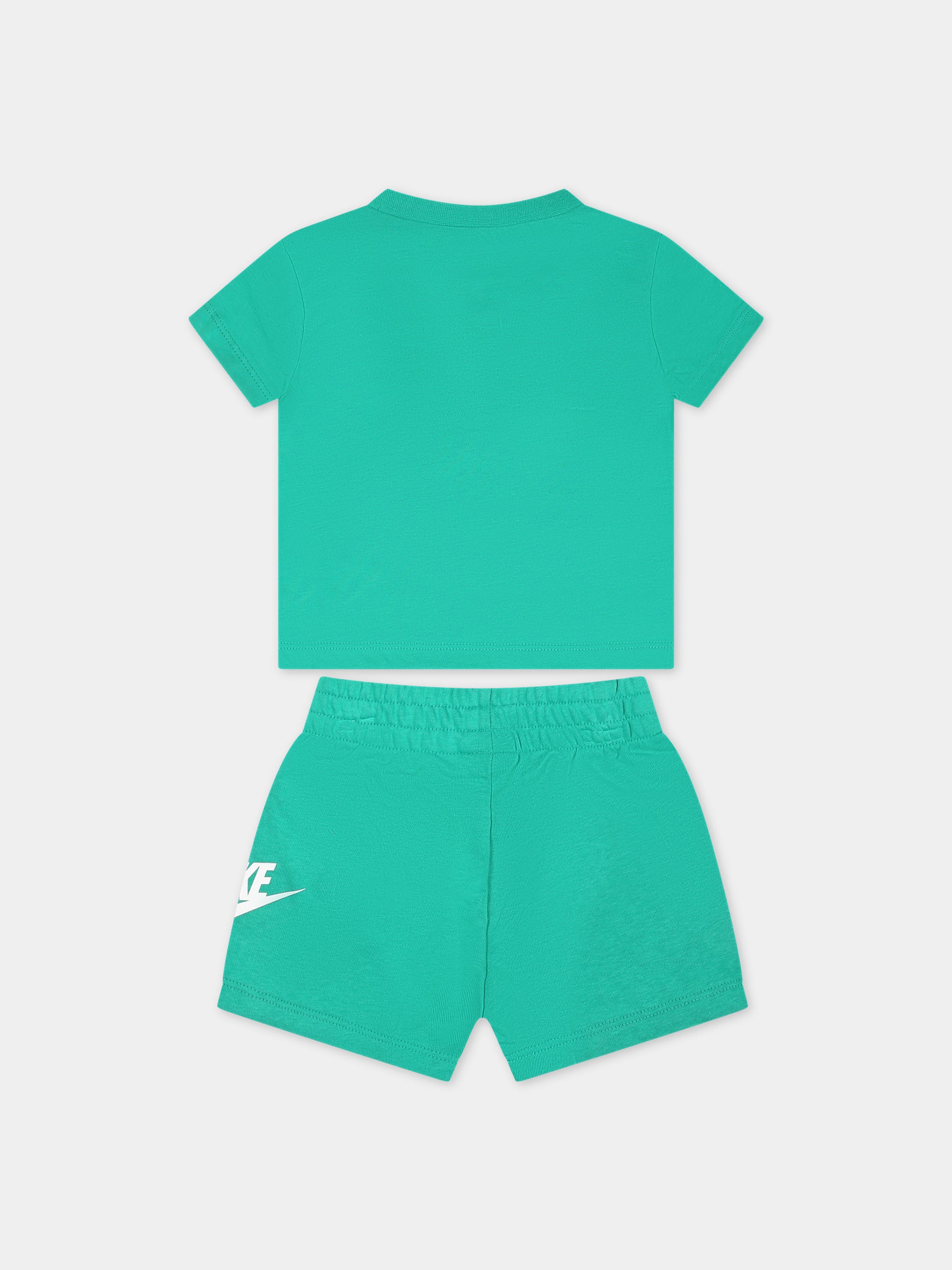 Completo verde per neonato con logo,Nike,66L596 E5D