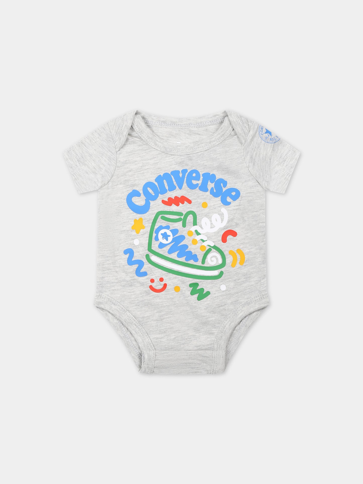 Set multicolor per neonato con logo e stampa,Converse,5CF307 001
