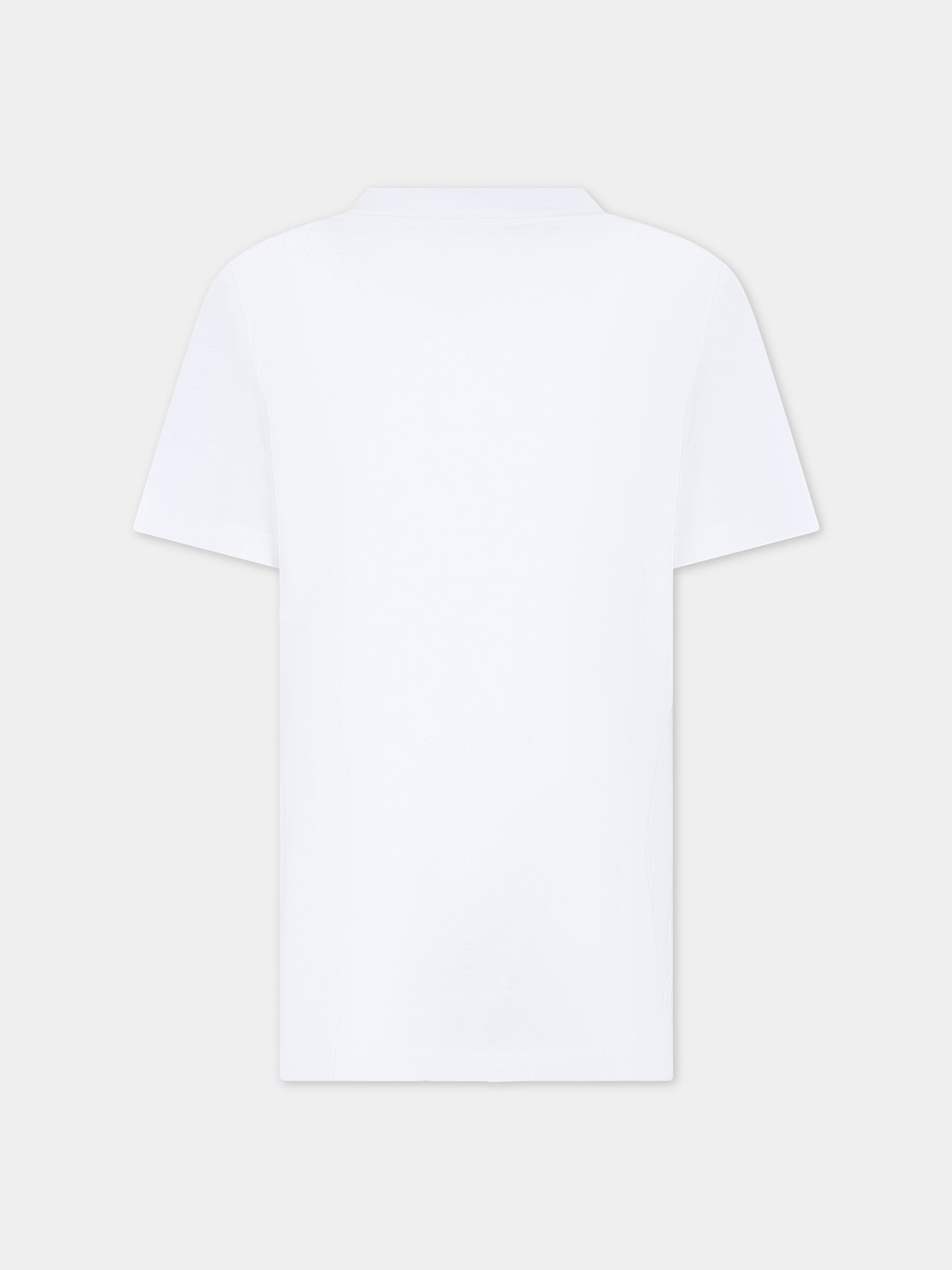 T-shirt bianca per bambini con logo,Converse,966500 001