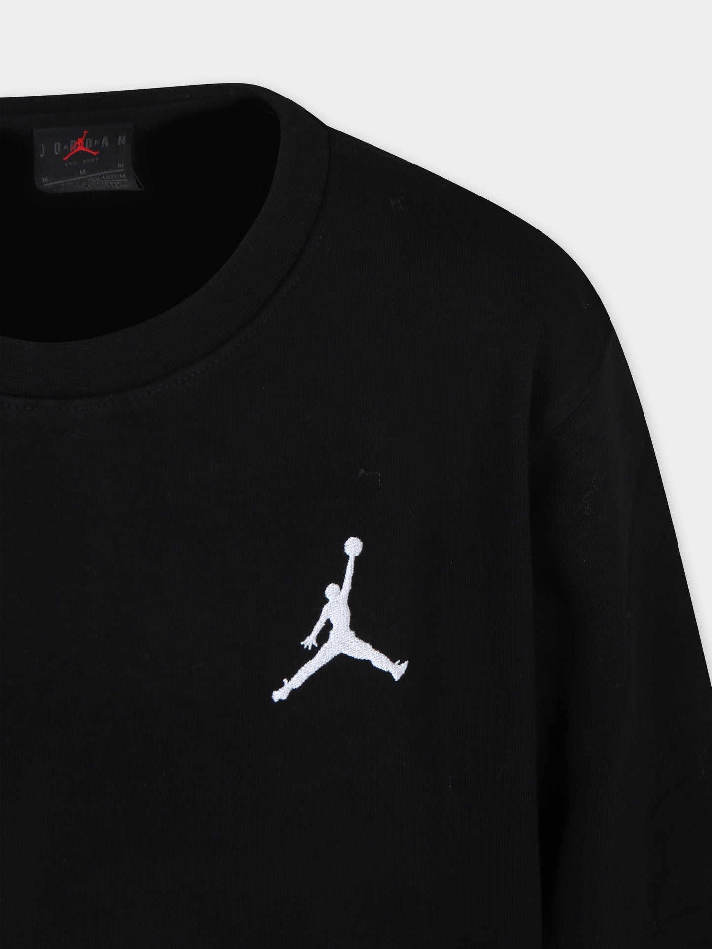 Felpa nera per bambino con Jumpman,Jordan,95C578 023