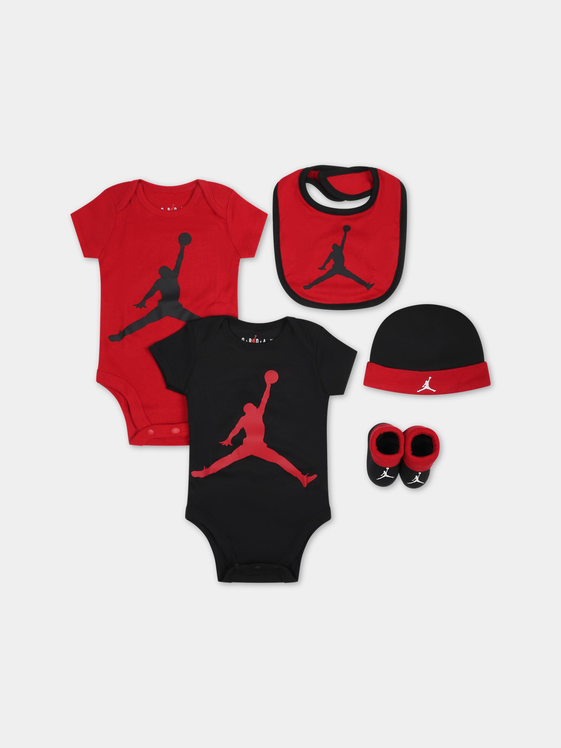 Set body multicolor per neonato con iconico jumpman,Jordan,NJ0595 R78