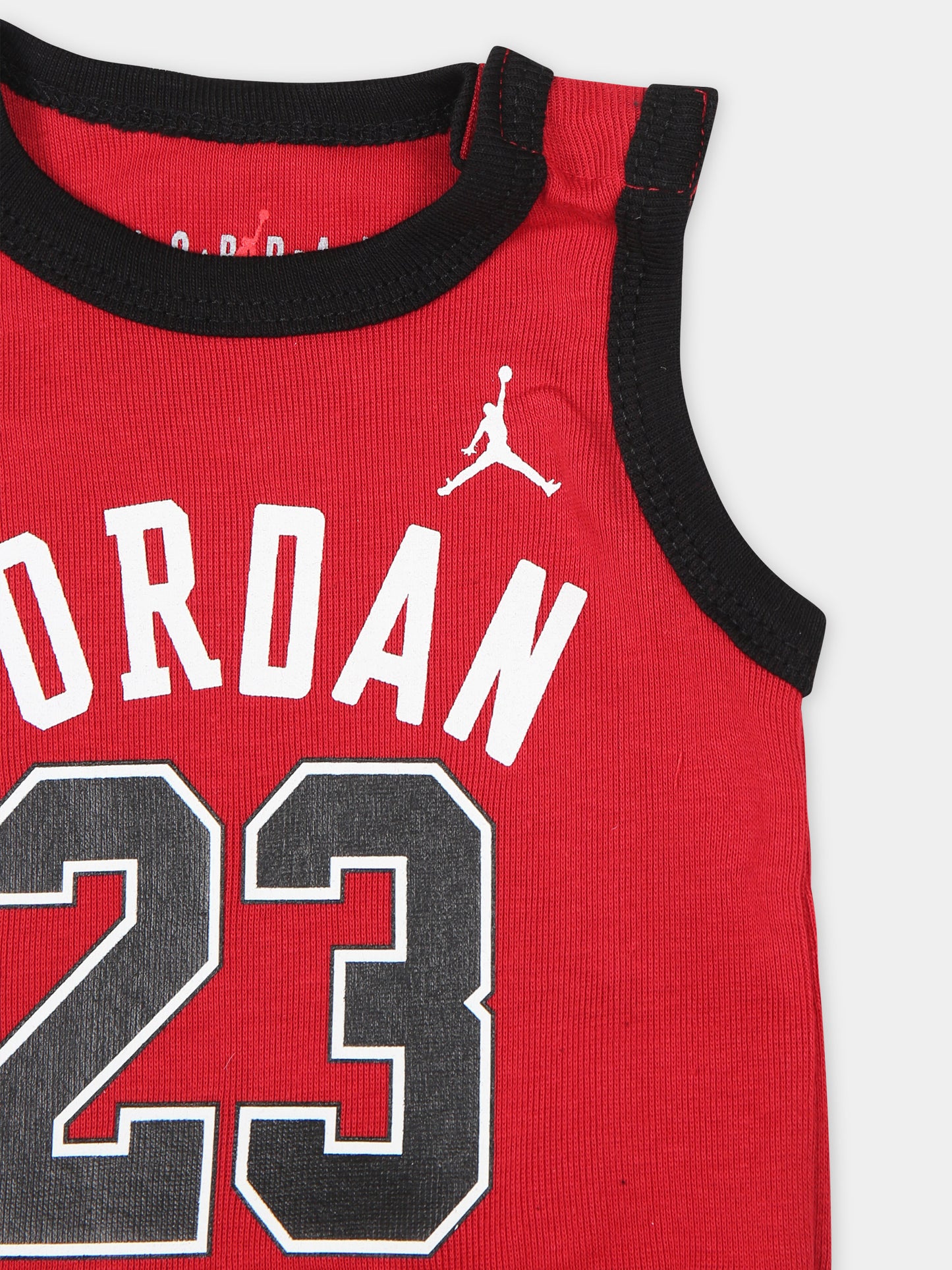 Set rosso per neonato con iconico Jumpman e logo,Jordan,LJ0208 R78