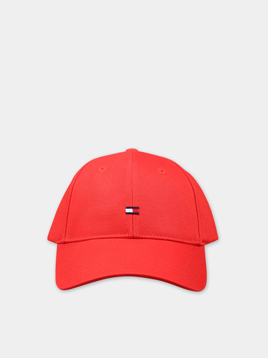 Cappello rosso per bambini con logo,Tommy Hilfiger Junior,23FMTAAU0AU01528 XND