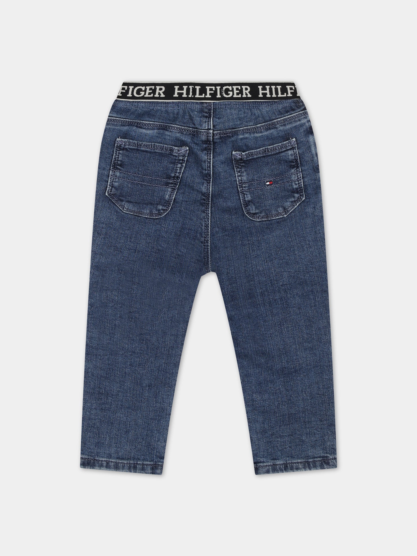 Jeans in denim per neonati con logo,Tommy Hilfiger Junior,23FMTHKN0KN01744J 1A4