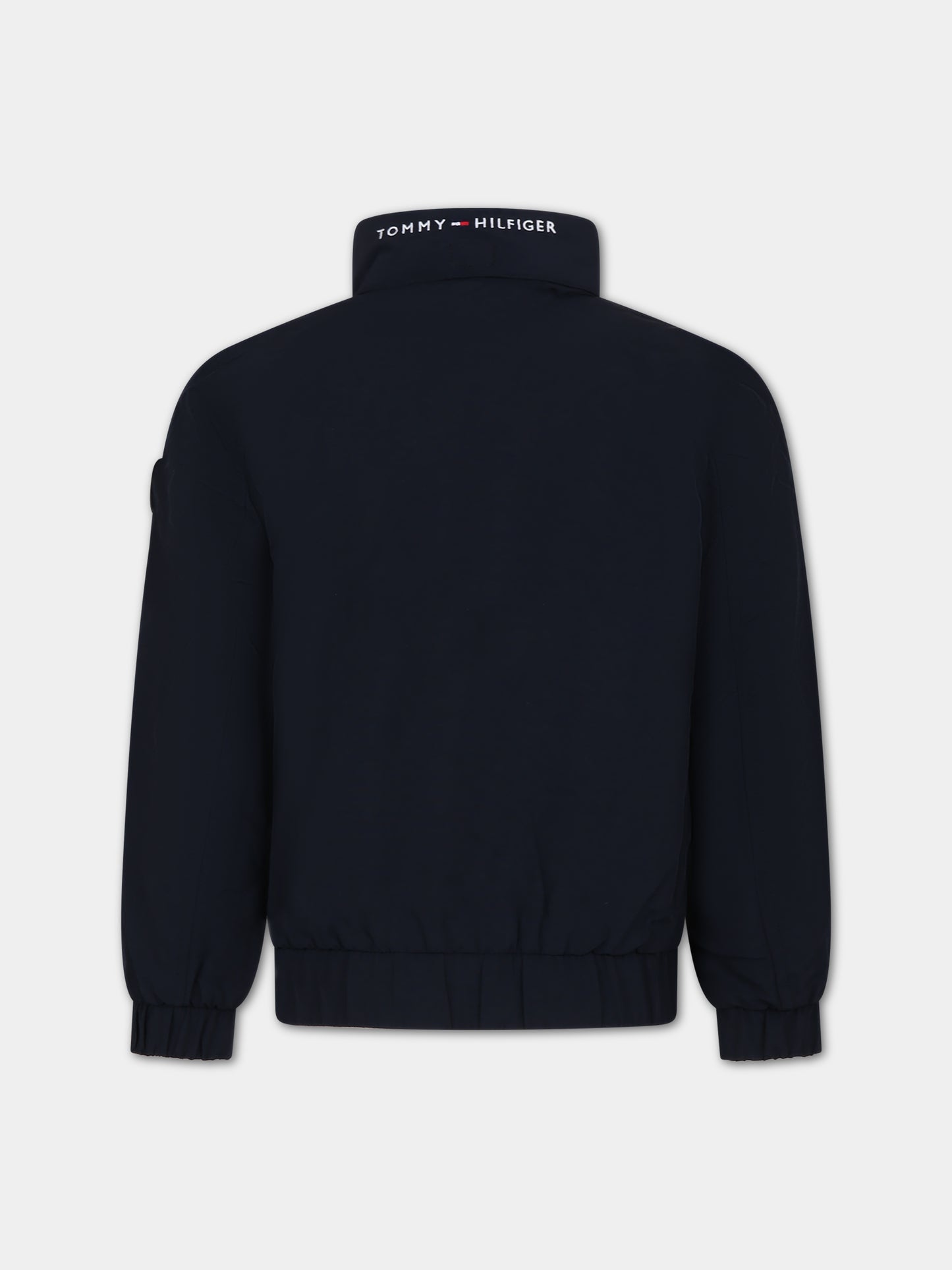 Giubbotto blu per bambino con logo,Tommy Hilfiger Junior,23FMTHKB0KB09104J DW5