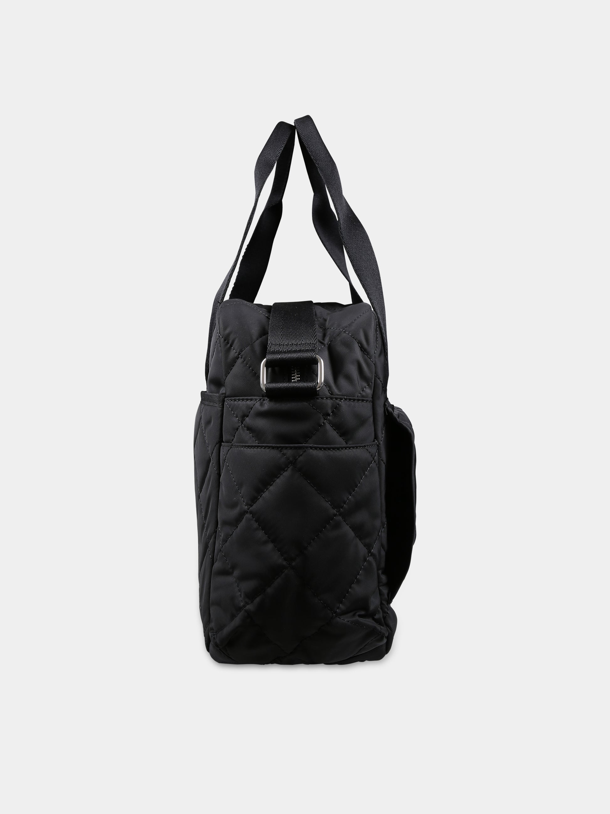 Borsa mamma nera per neonati con logo,Calvin Klein Kids,23FMCKIU0IU00567 BEH