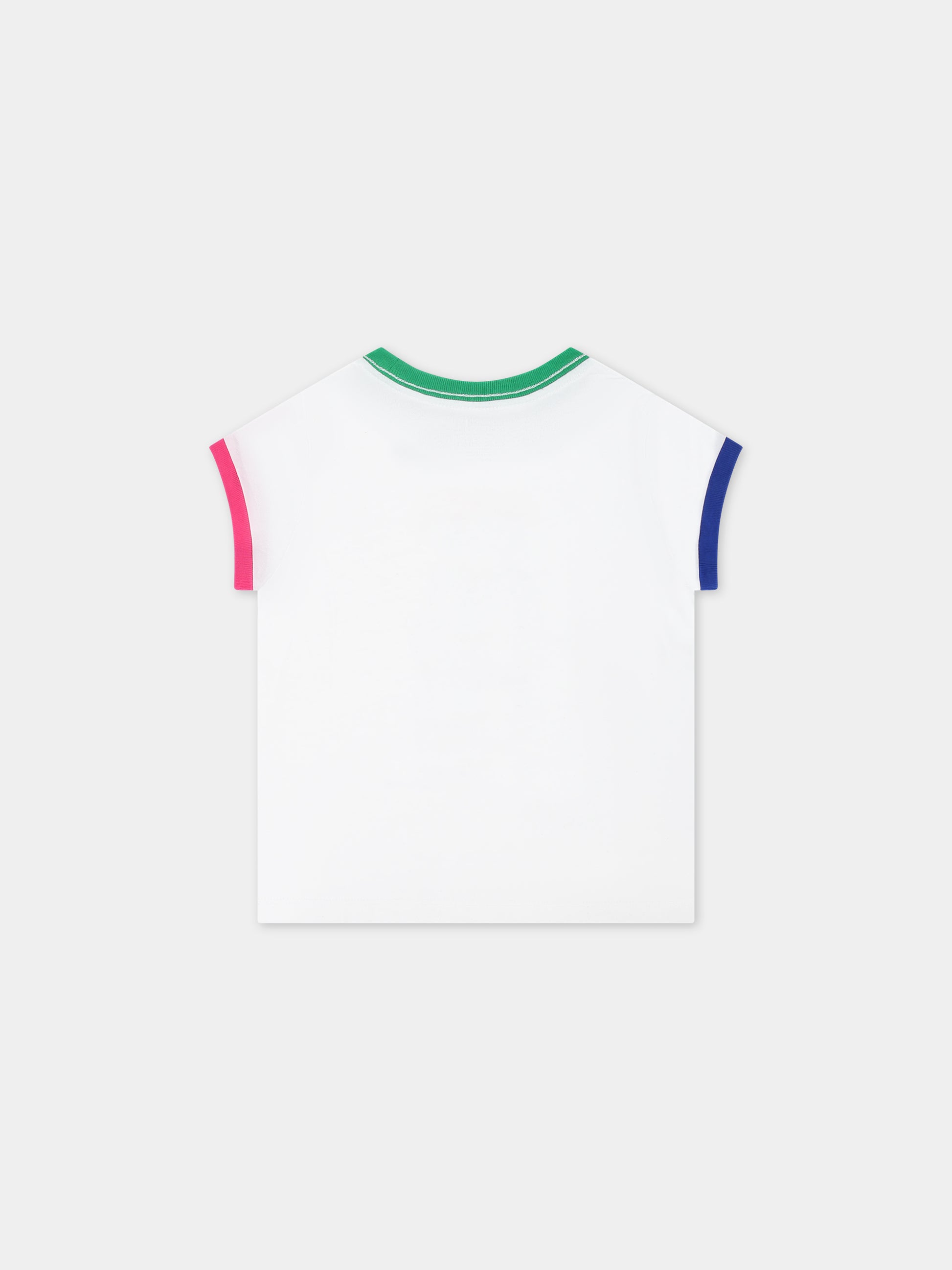 T-shirt bianca per neonata con Polo Bear,Ralph Lauren Kids,925999001