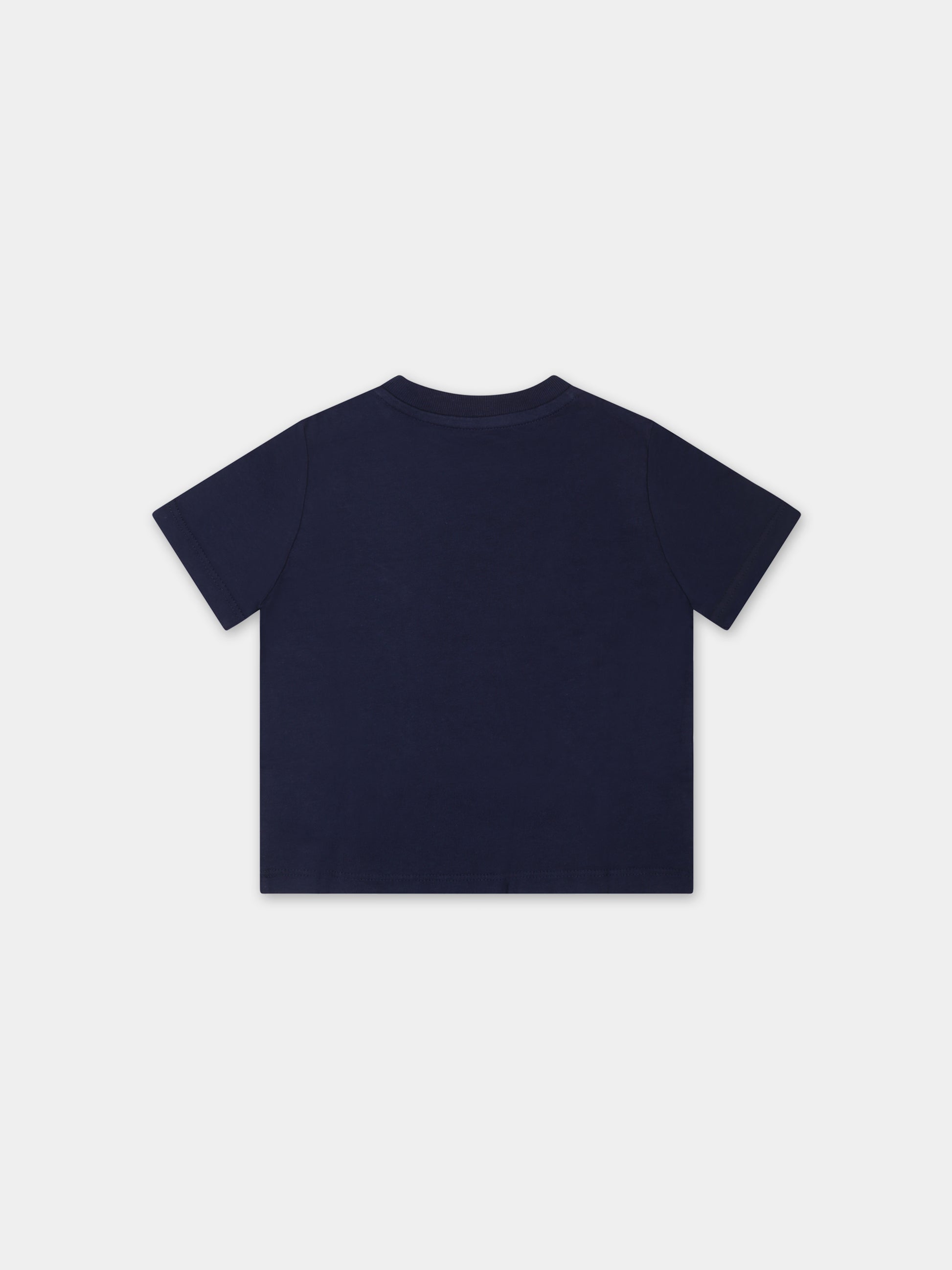 T-shirt blu per neonato con Polo bear,Ralph Lauren Kids,853828025