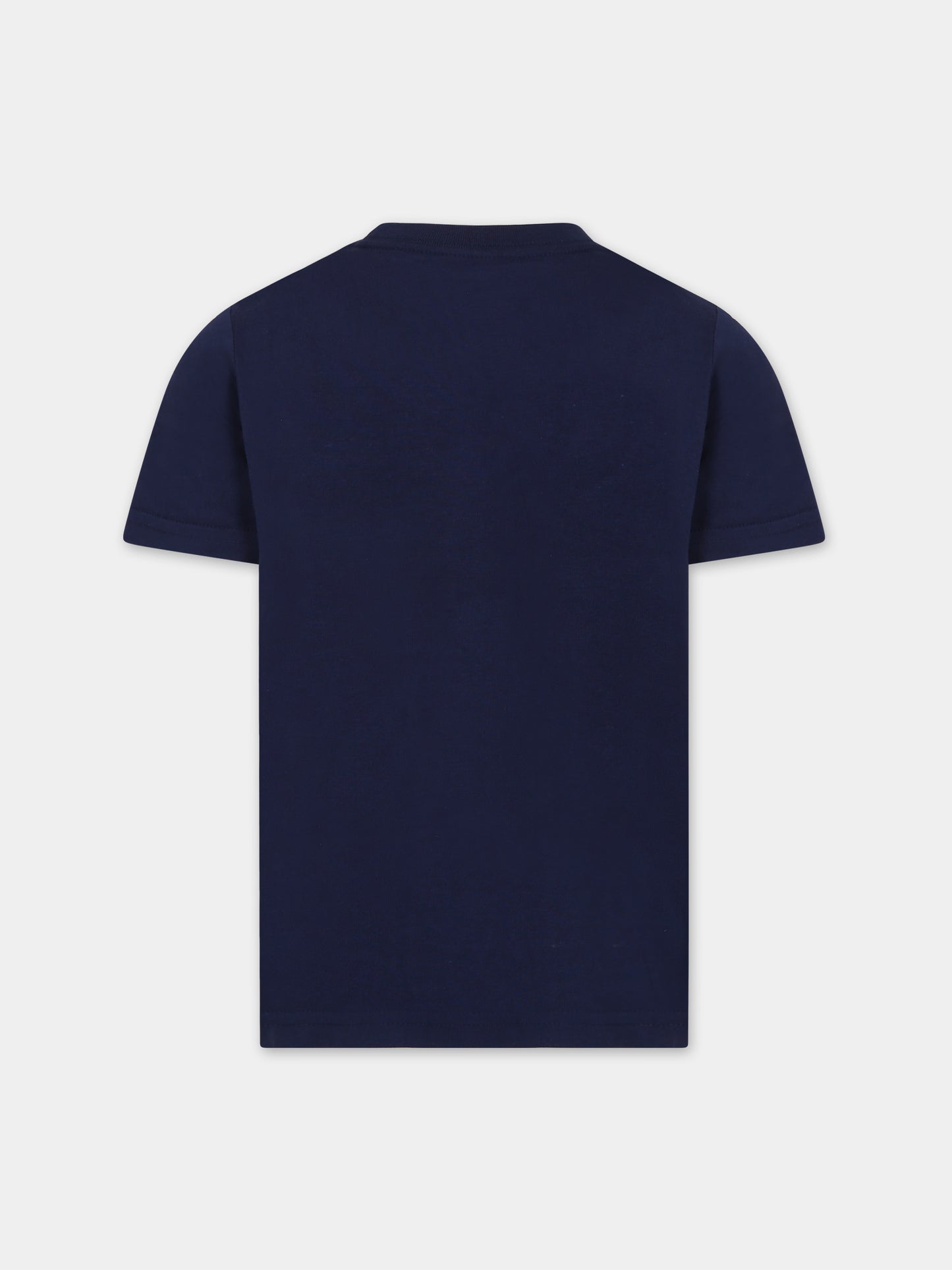 T-shirt blu per bambino con Polo bear,Ralph Lauren Kids,853828025