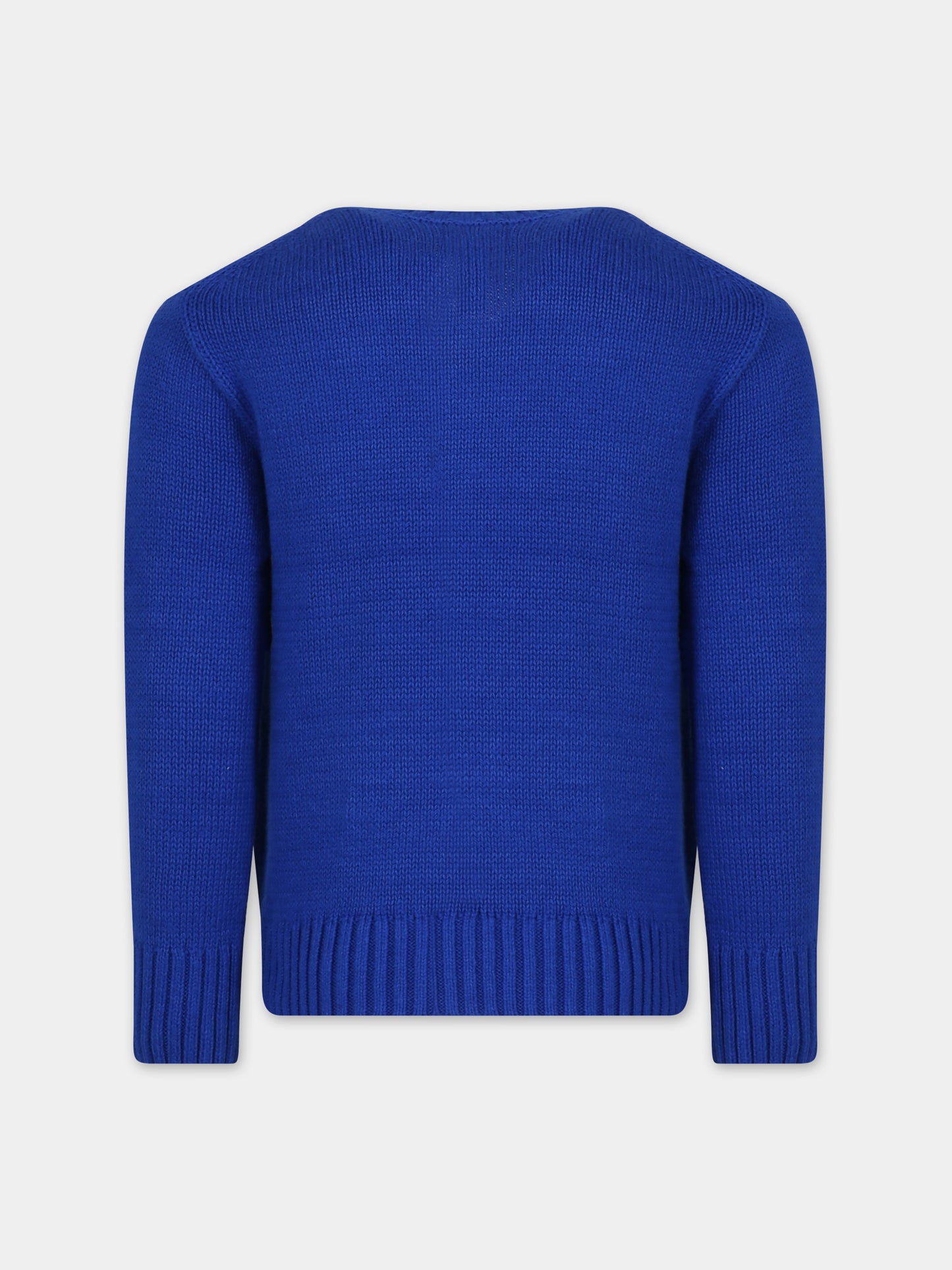 Maglione blu per bambino con Polo Bear,Ralph Lauren Kids,926238001