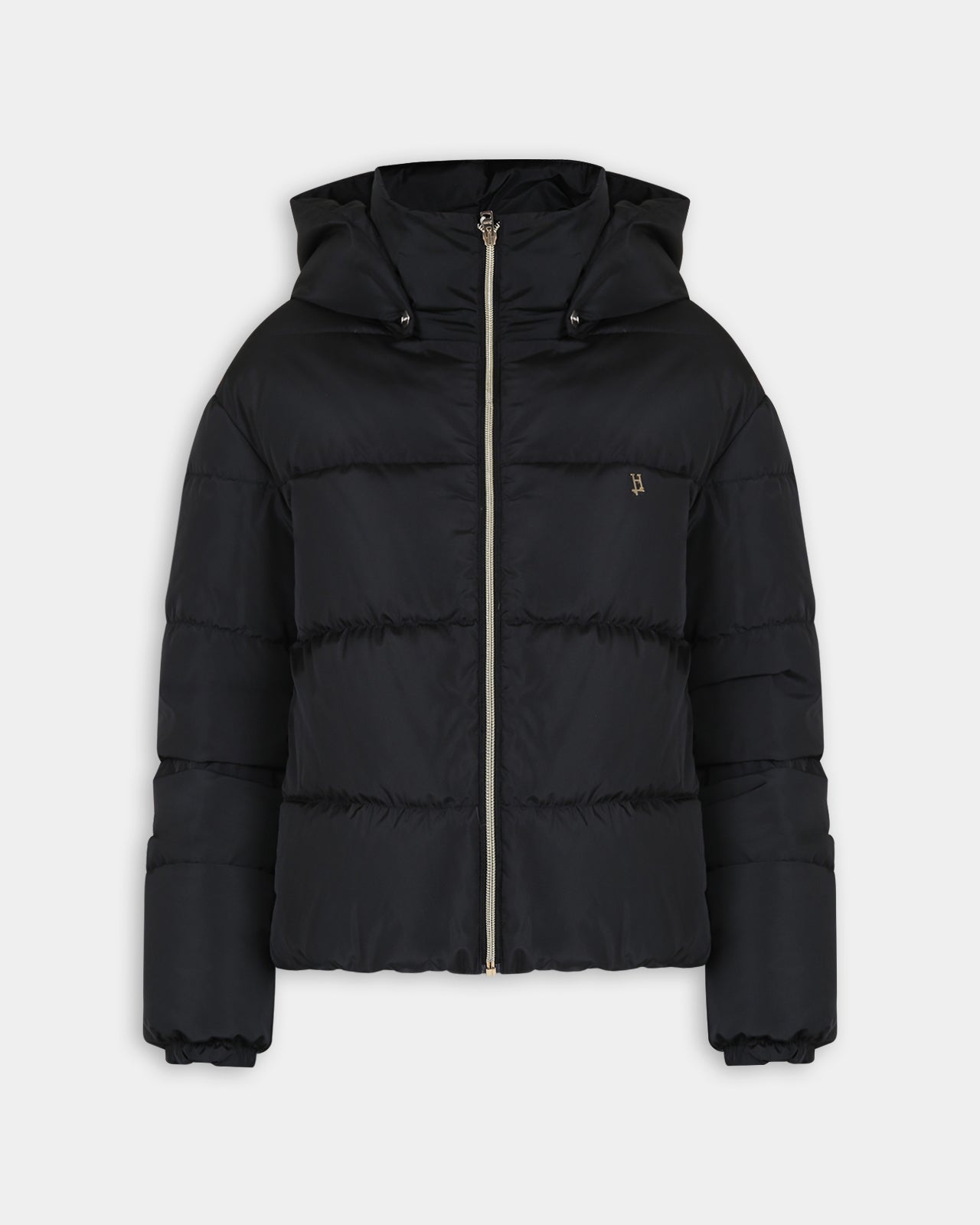 Piumino nero per bambina con logo,Herno Kids,PI000159G 20045 9300