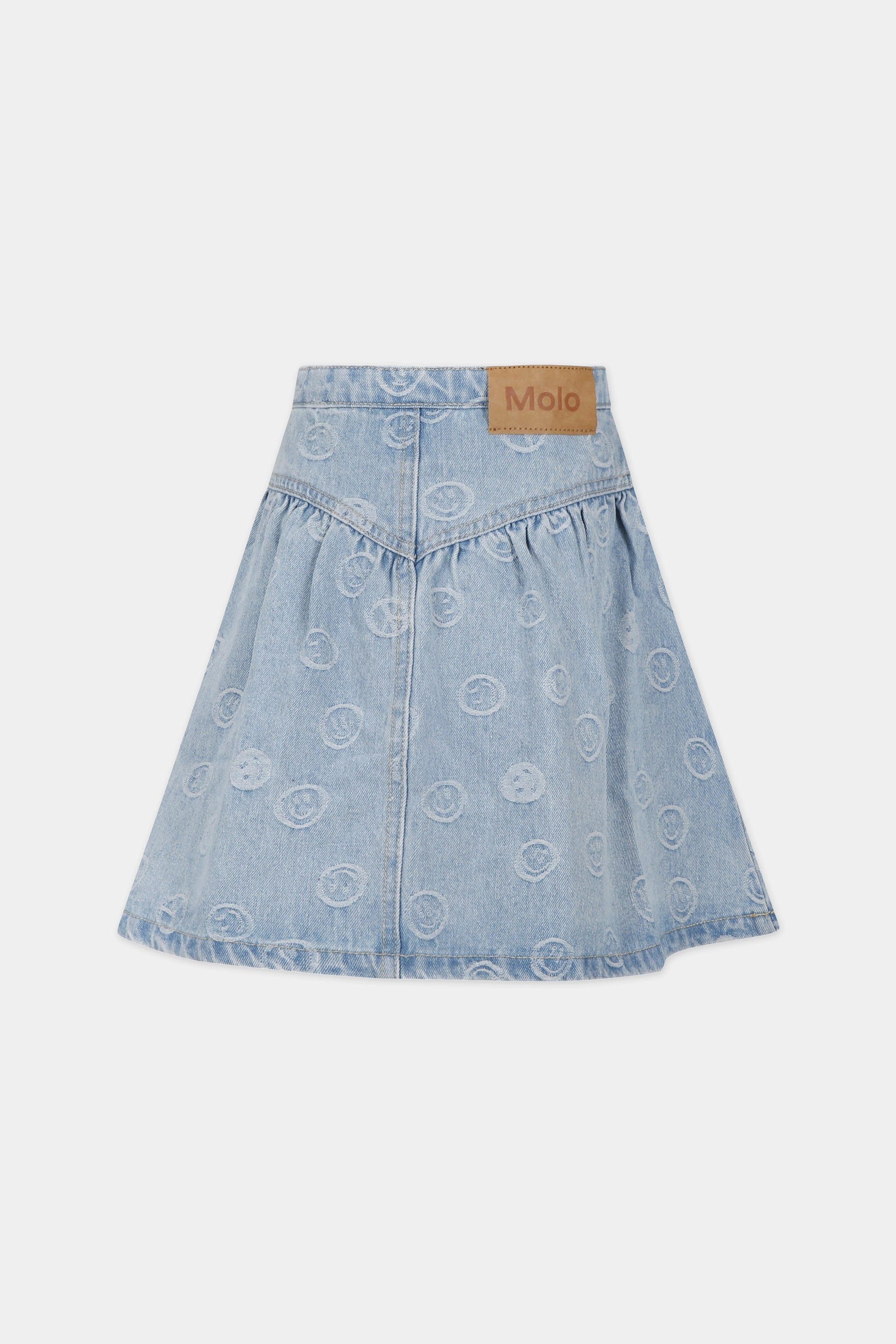 Gonna casual in denim Betsy per bambina con smile,Molo,2S24D105 8903