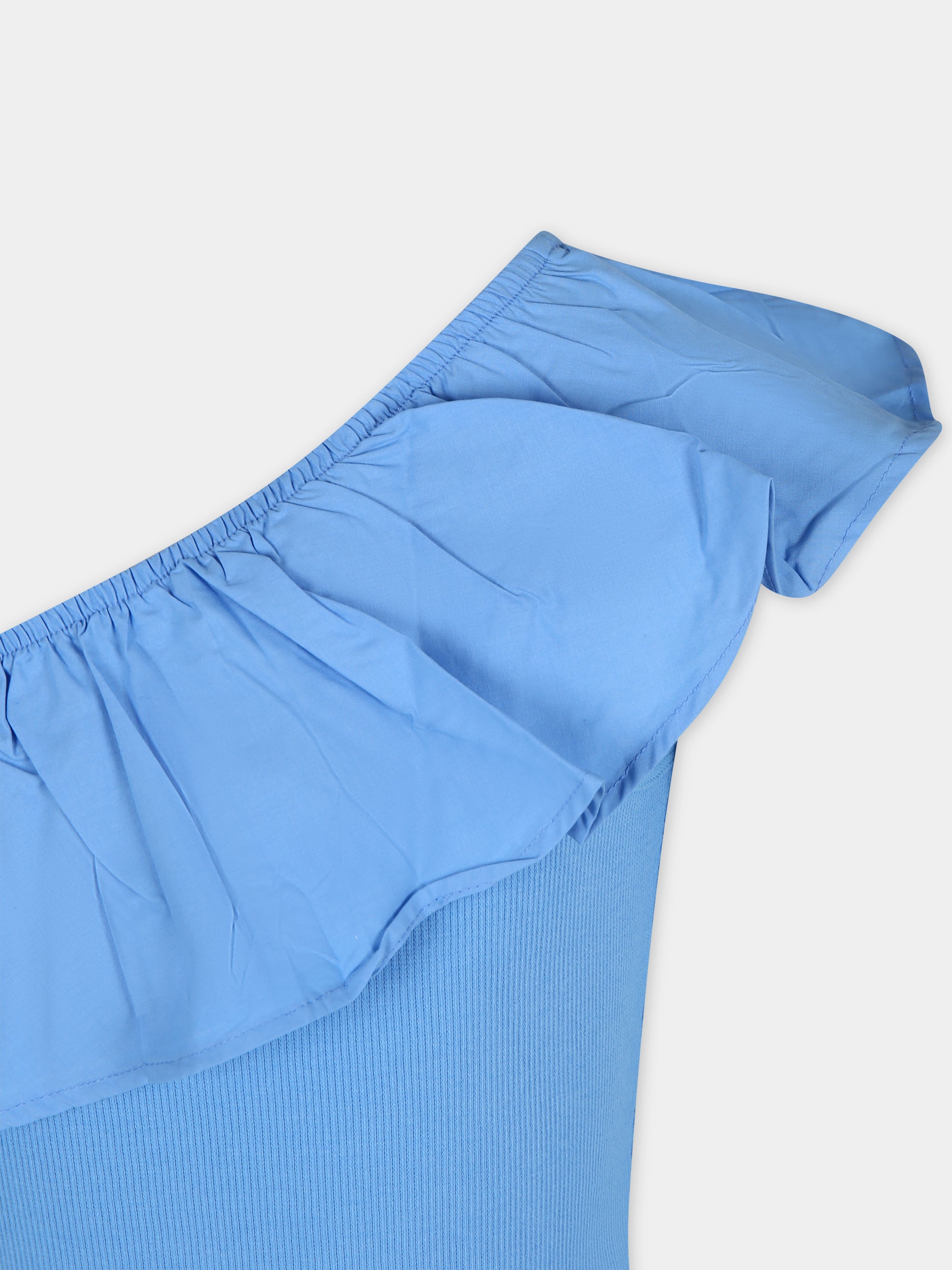 Vestito casual azzurro per bambina,Molo,2S24E103 8889