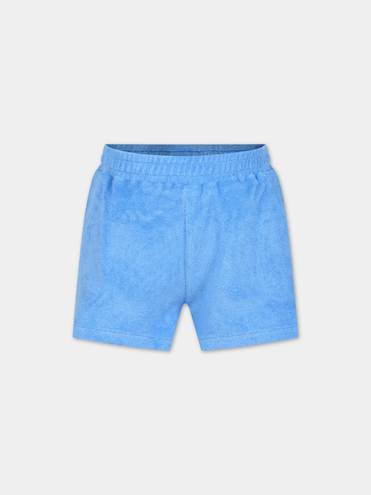 Shorts sportivi azzurri per bambina,Molo,2S24H103 8889