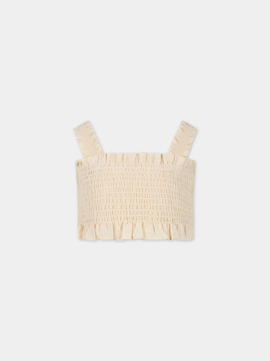 Top avorio per bambina,Molo,2S24C402 8894