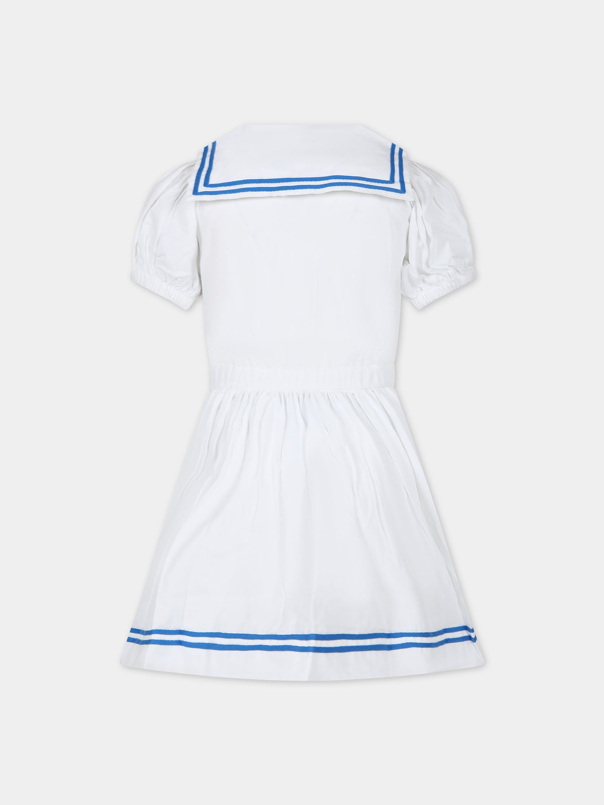 Vestito bianco per bambina con ricamo,Molo,2S24E118 0000