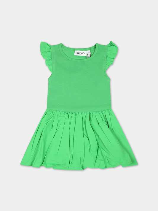 Vestito verde per neonata,Molo,4S24E106 1368