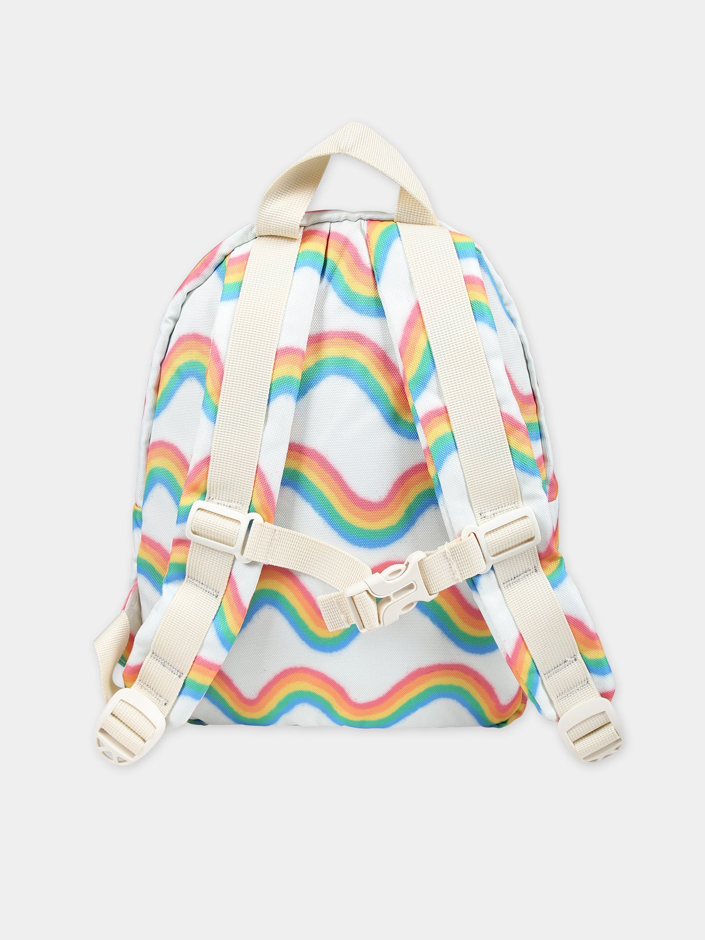 Zaino bianco per bambini con stampa arcobaleno,Molo,7S24V201 9046