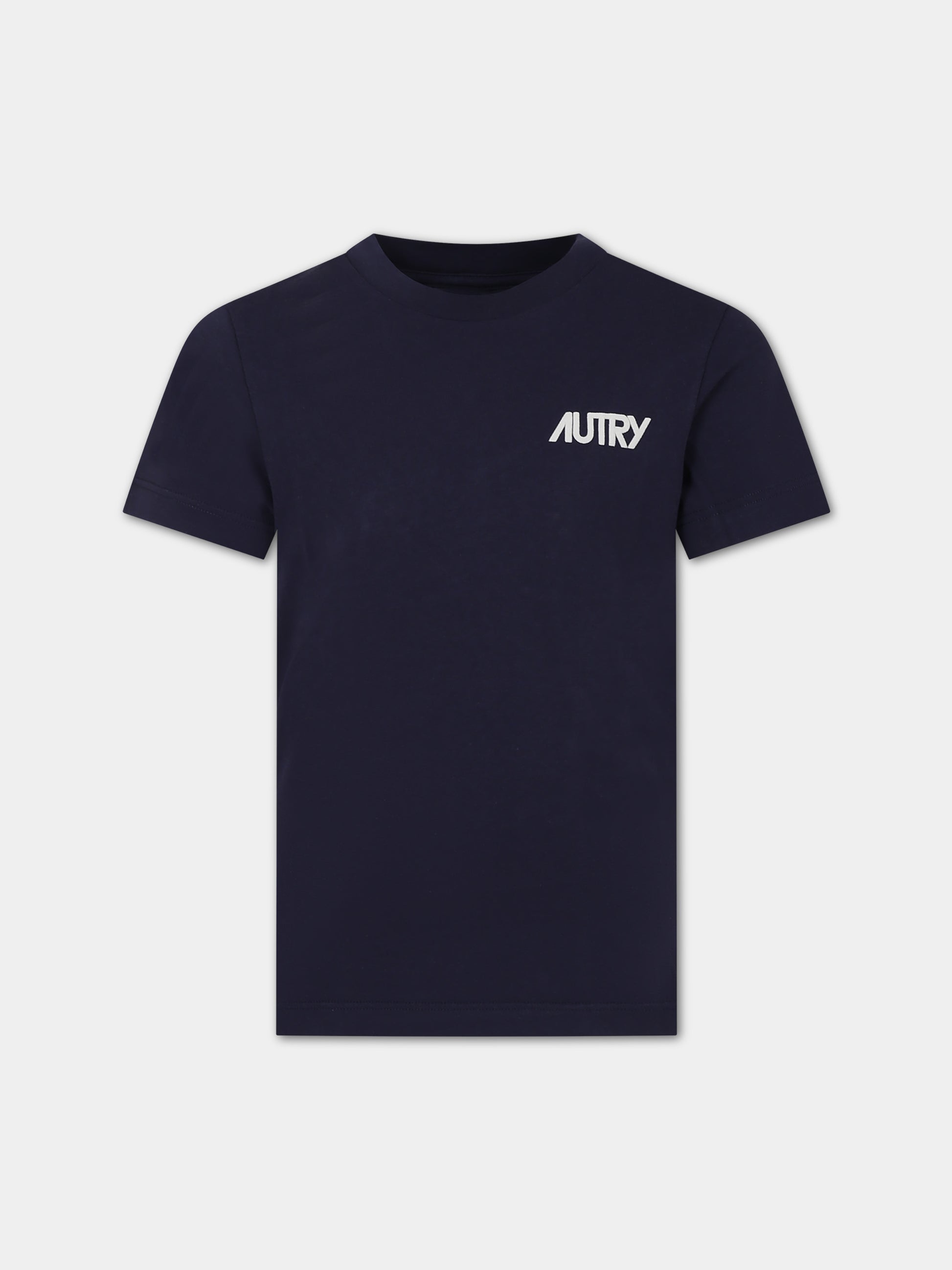 T-shirt blu per bambini con logo,Autry,KTPK 021B