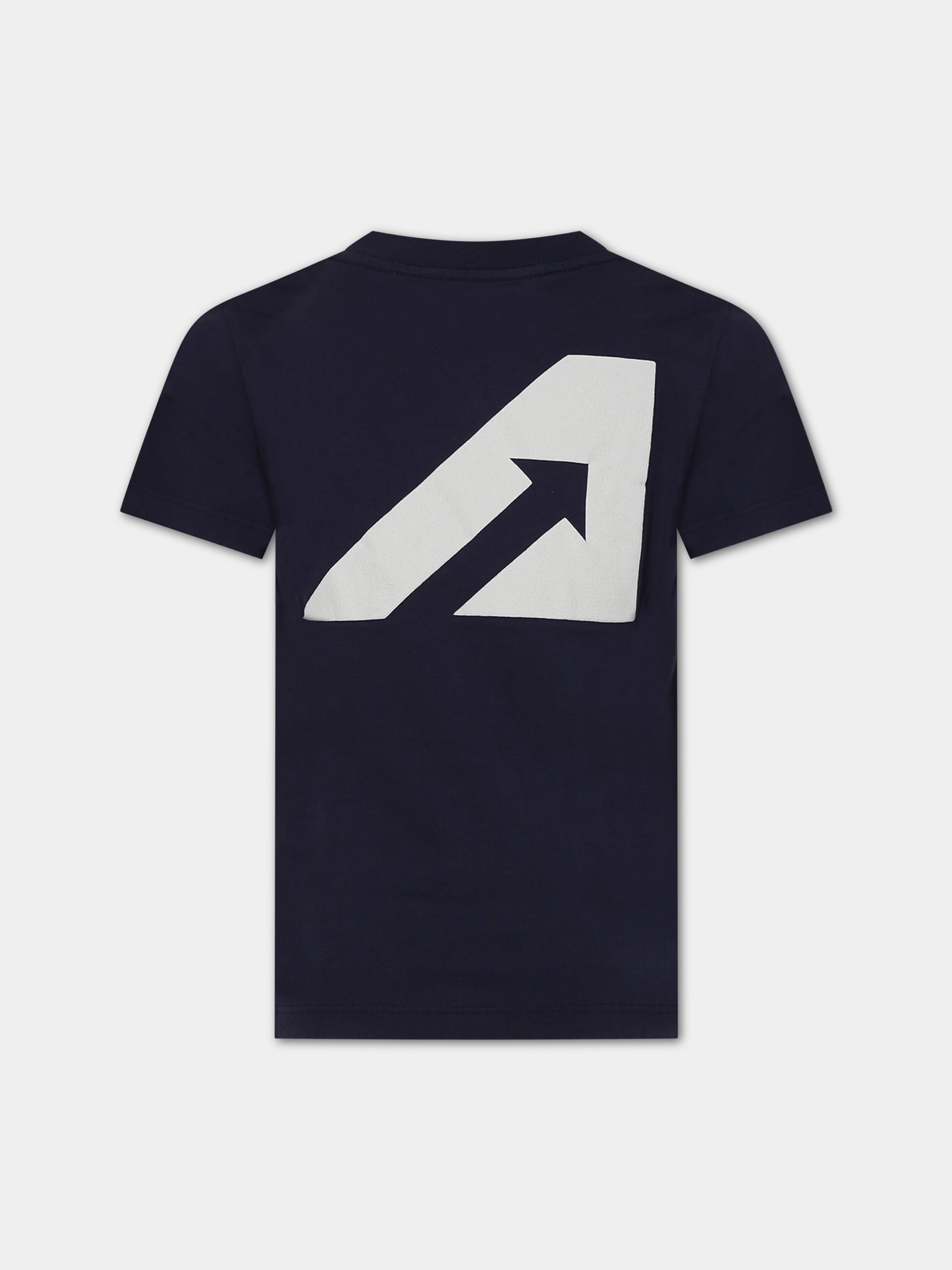 T-shirt blu per bambini con logo,Autry,KTPK 021B