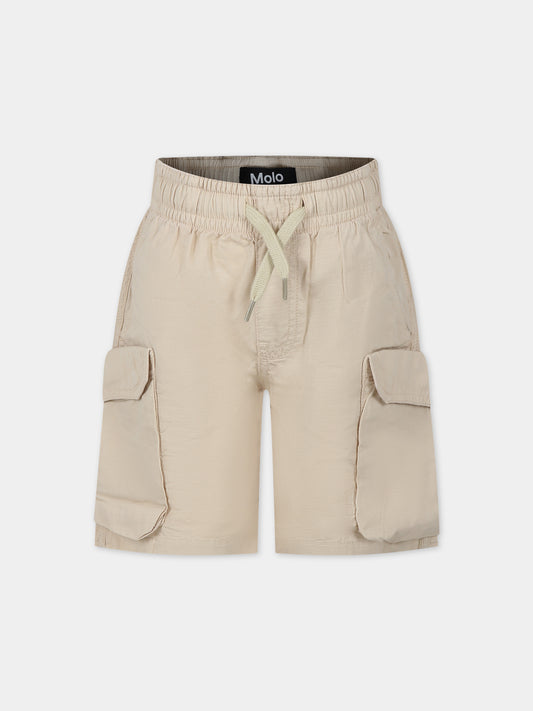 Shorts casual Argod avorio per bambino,Molo,1S24H103 8787
