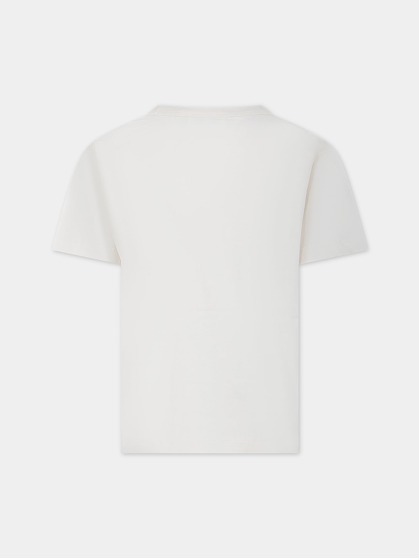 T-shirt avorio per bambino con dinosauri,Molo,1S24A219 3550