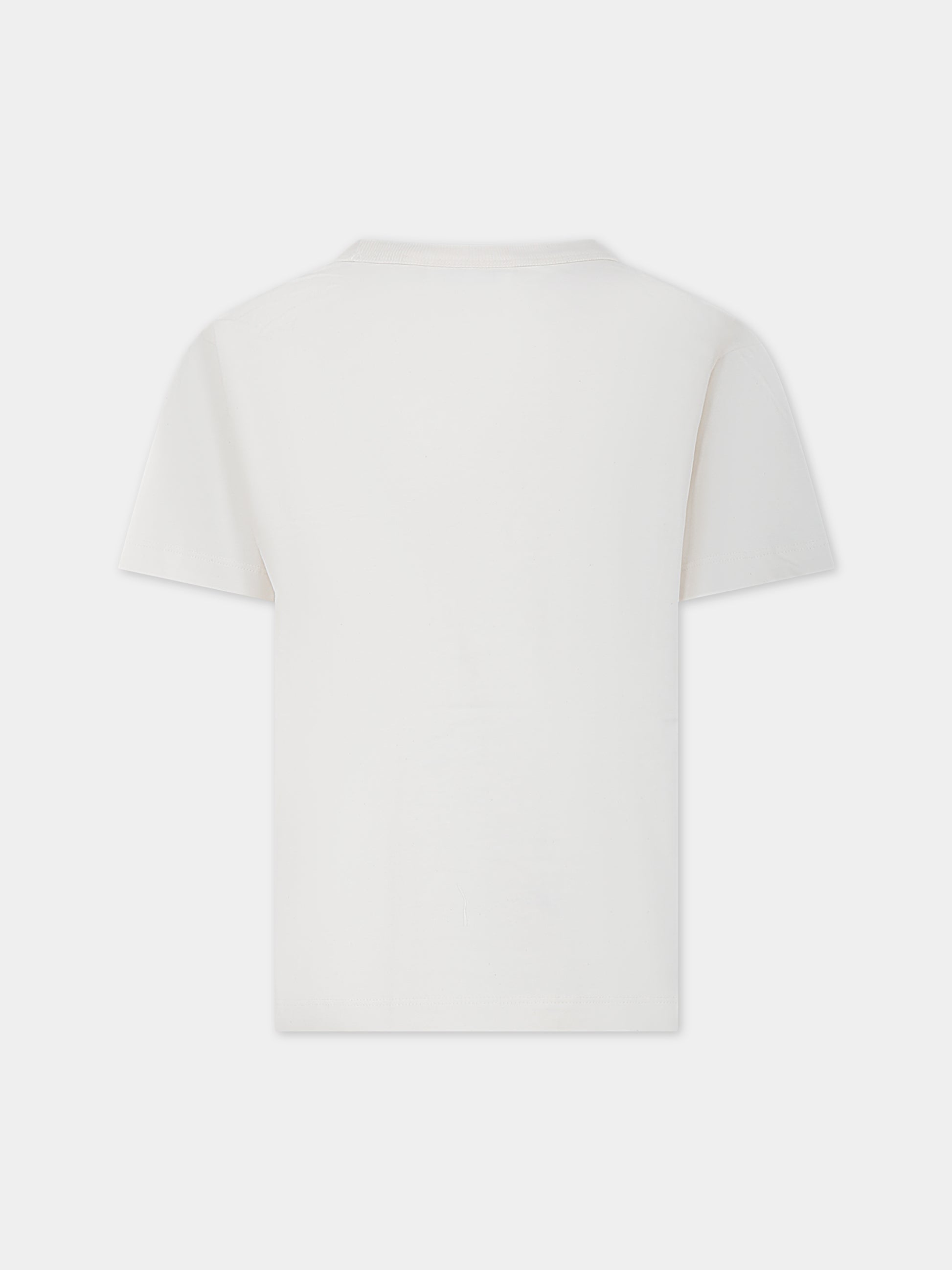T-shirt avorio per bambino con dinosauri,Molo,1S24A219 3550