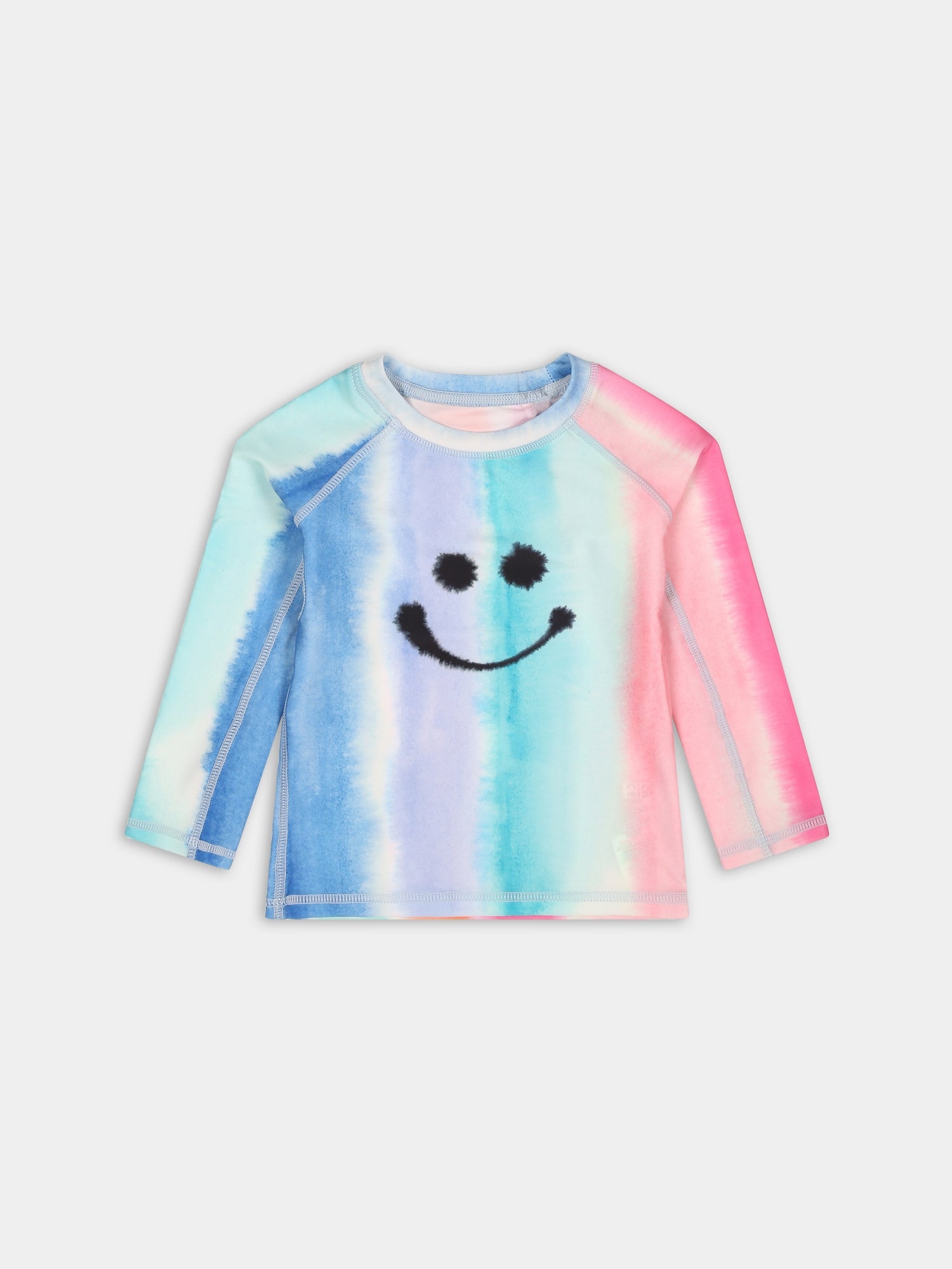 T-shirt anti UV multicolor per neonati con smile,Molo,8S24P204 3404