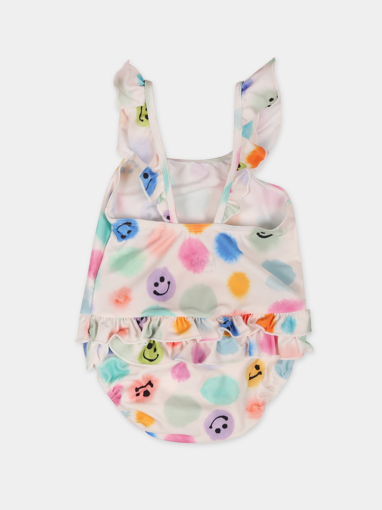 Costume avorio per bambina con pois e smile,Molo,8S24P605 6990