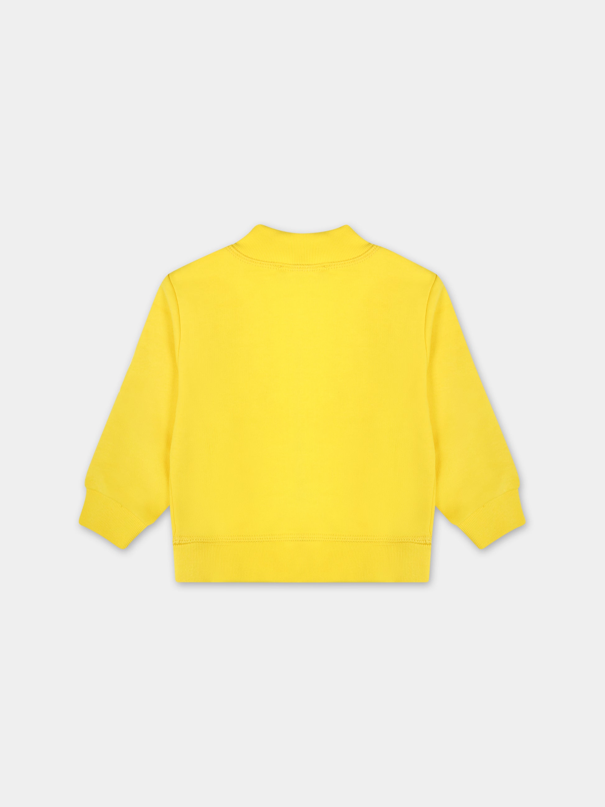 Felpa gialla per bambino con logo,Dsquared2,DQ2146 D003G D2S784B DQ205