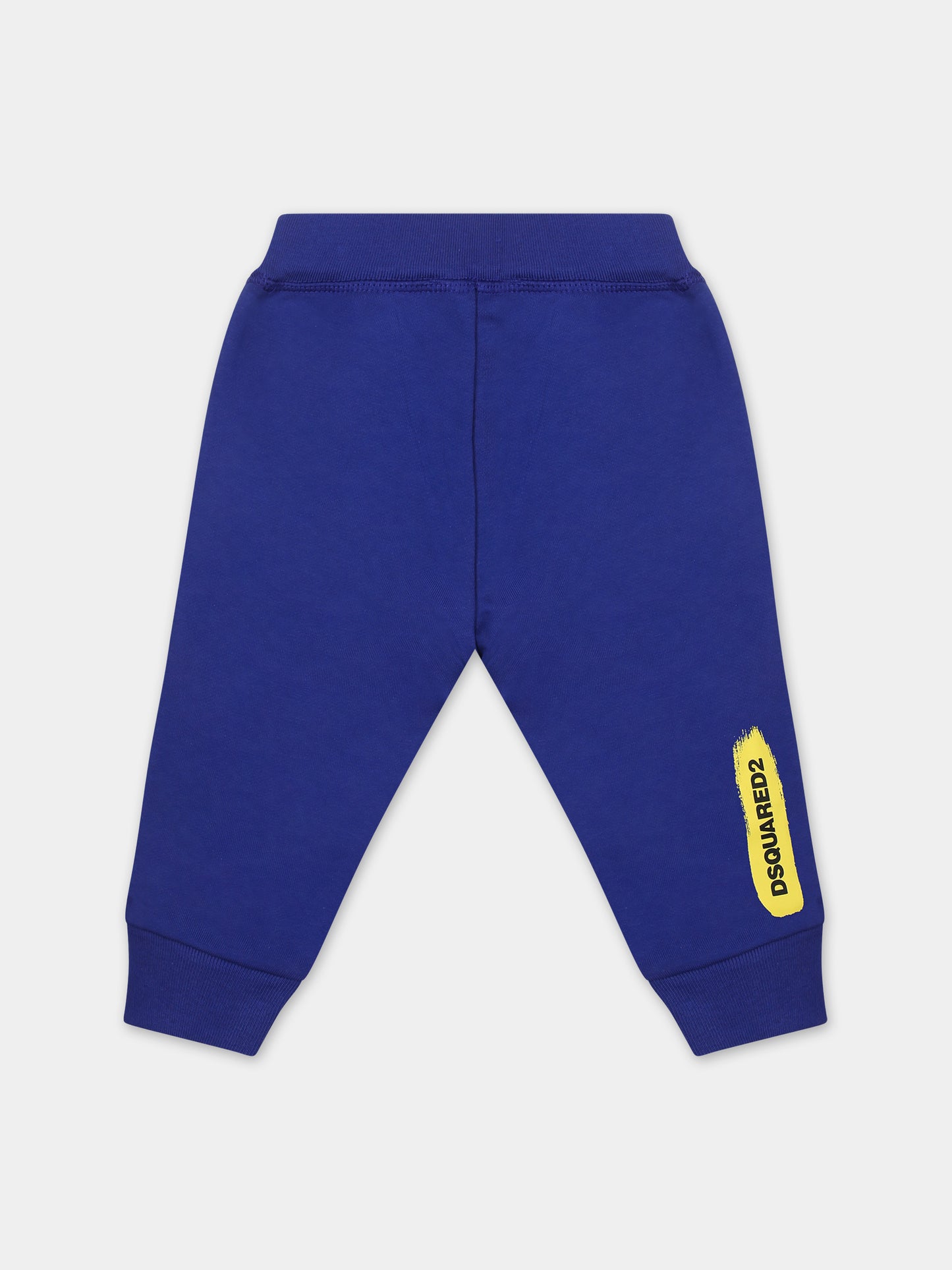 Pantaloni azzurri per neonato con logo,Dsquared2,DQ2151 D0A2F D2P682B DQ870