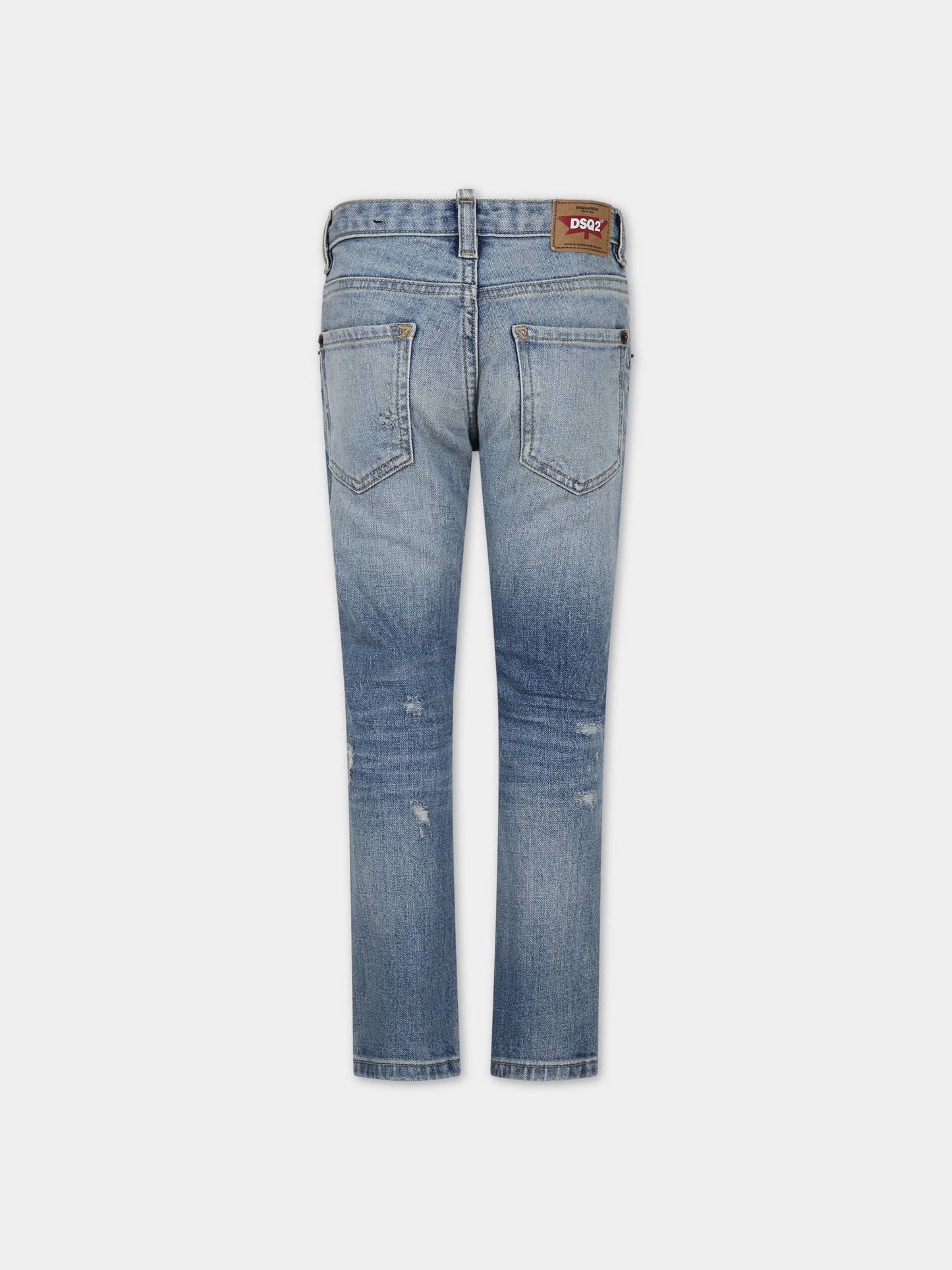 Jeans in denim per bambino con logo,Dsquared2,DQ0236 D0A6P D2P31LVM DQ01