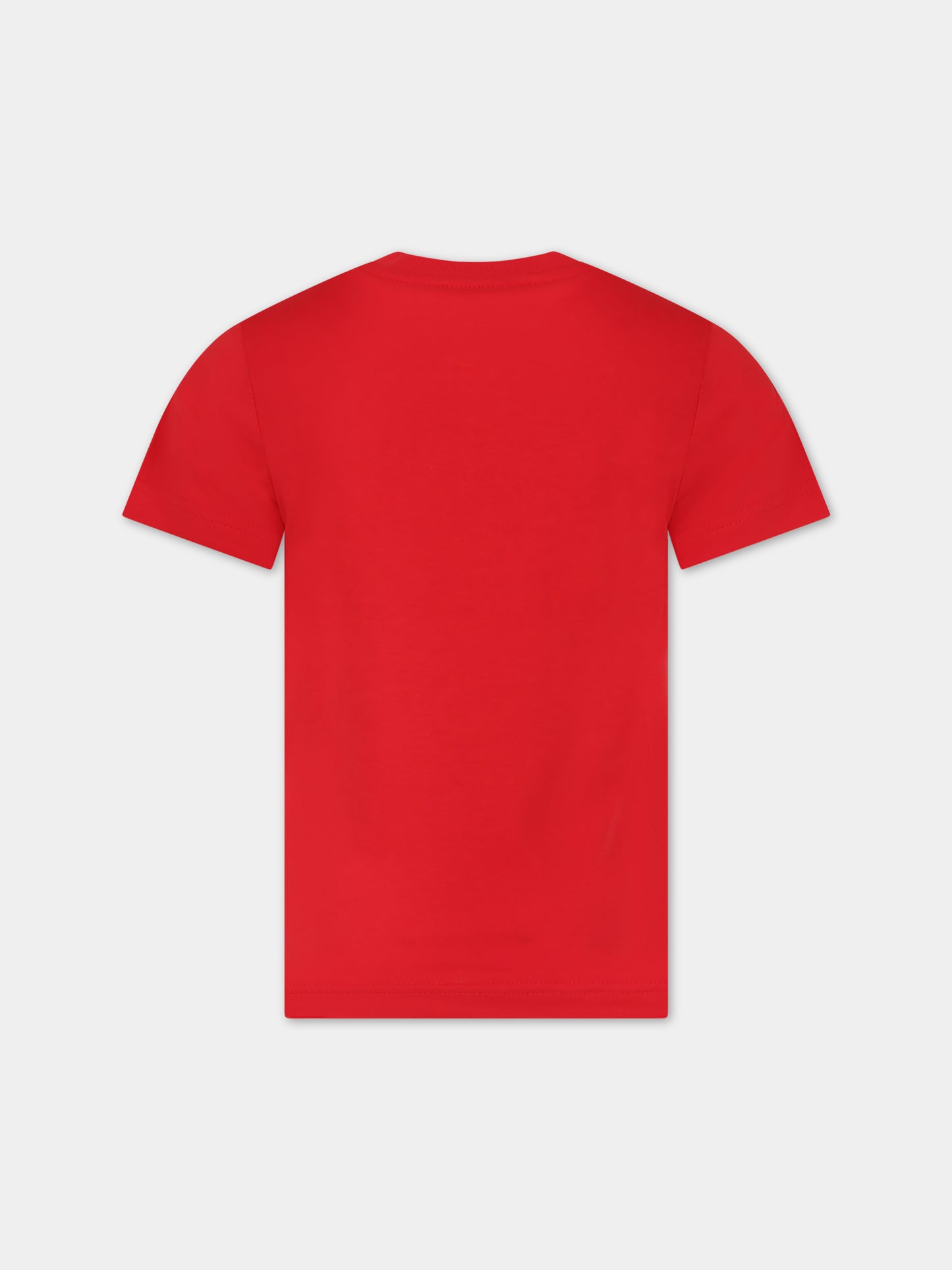 T-shirt rossa per bambino con logo,Dsquared2,DQ2095 D004G D2T1015U DQ415