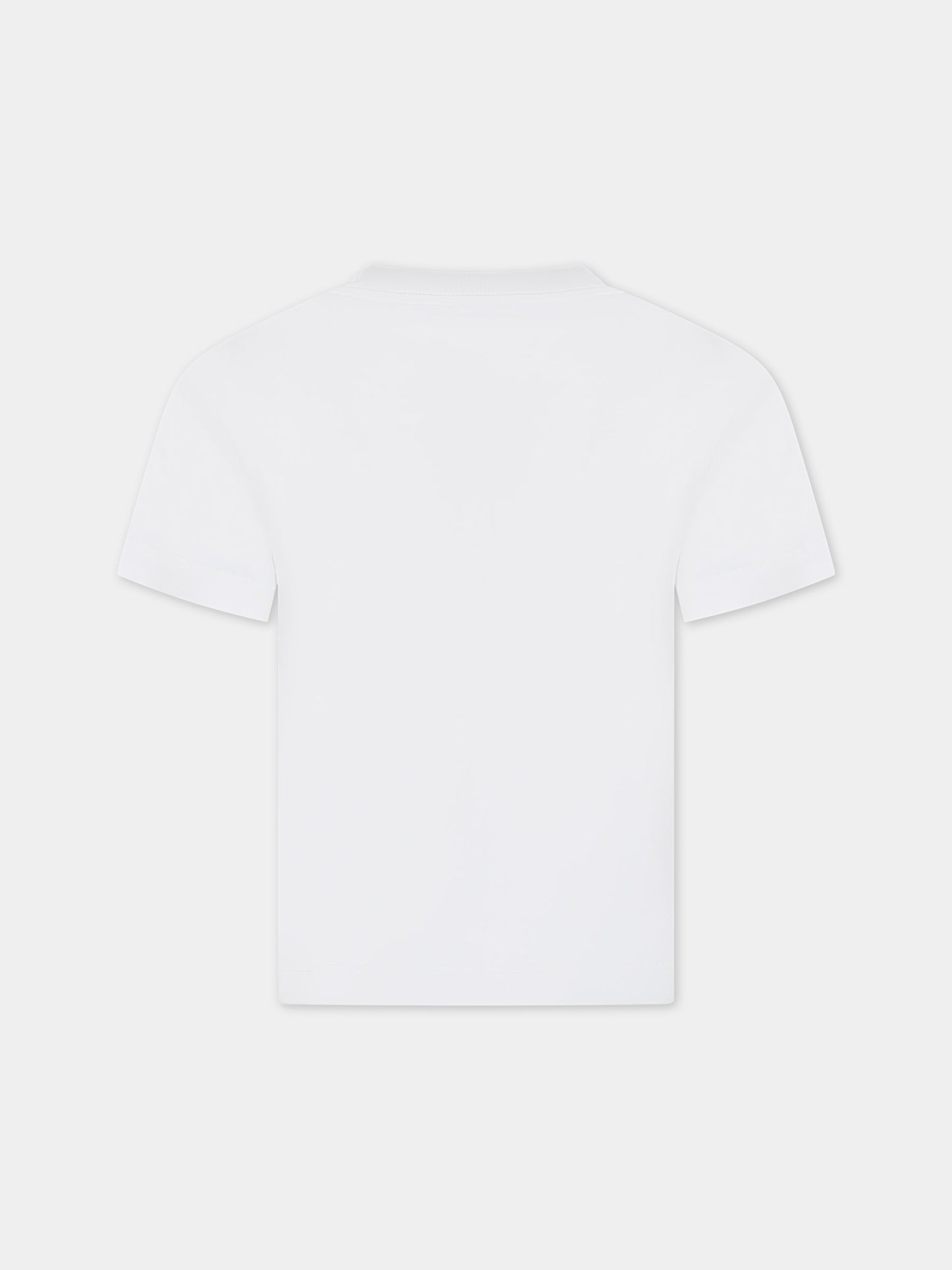 T-shirt bianca per bambino con logo,C. P. Company,CNM008 LAA17 10135